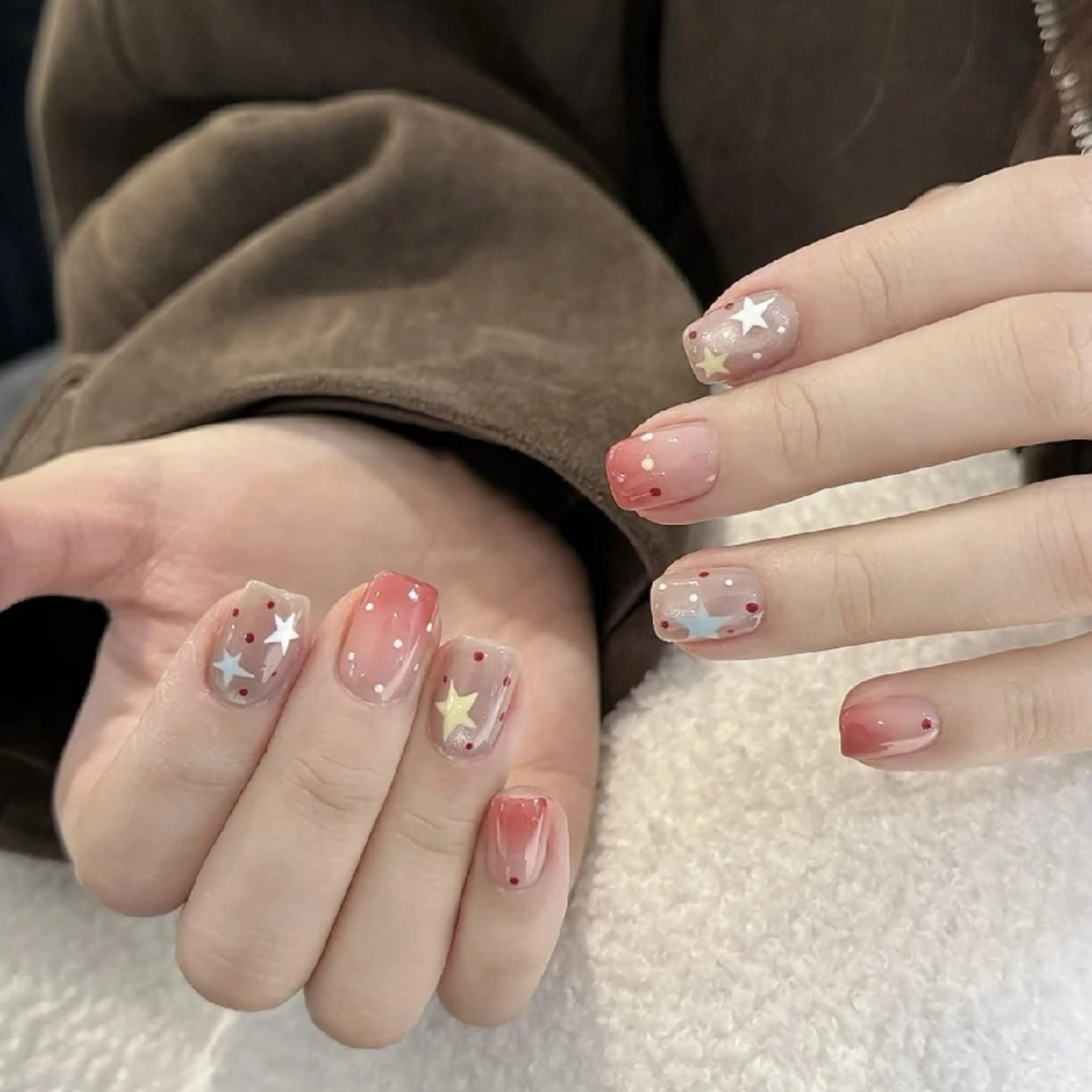 ネイル フットネイル フレンチネイル ジェルネイル ガラスフレンチ 韓国ネイル ハンドネイル ハンドケア MoriseNail 原宿店のネイルデザイン