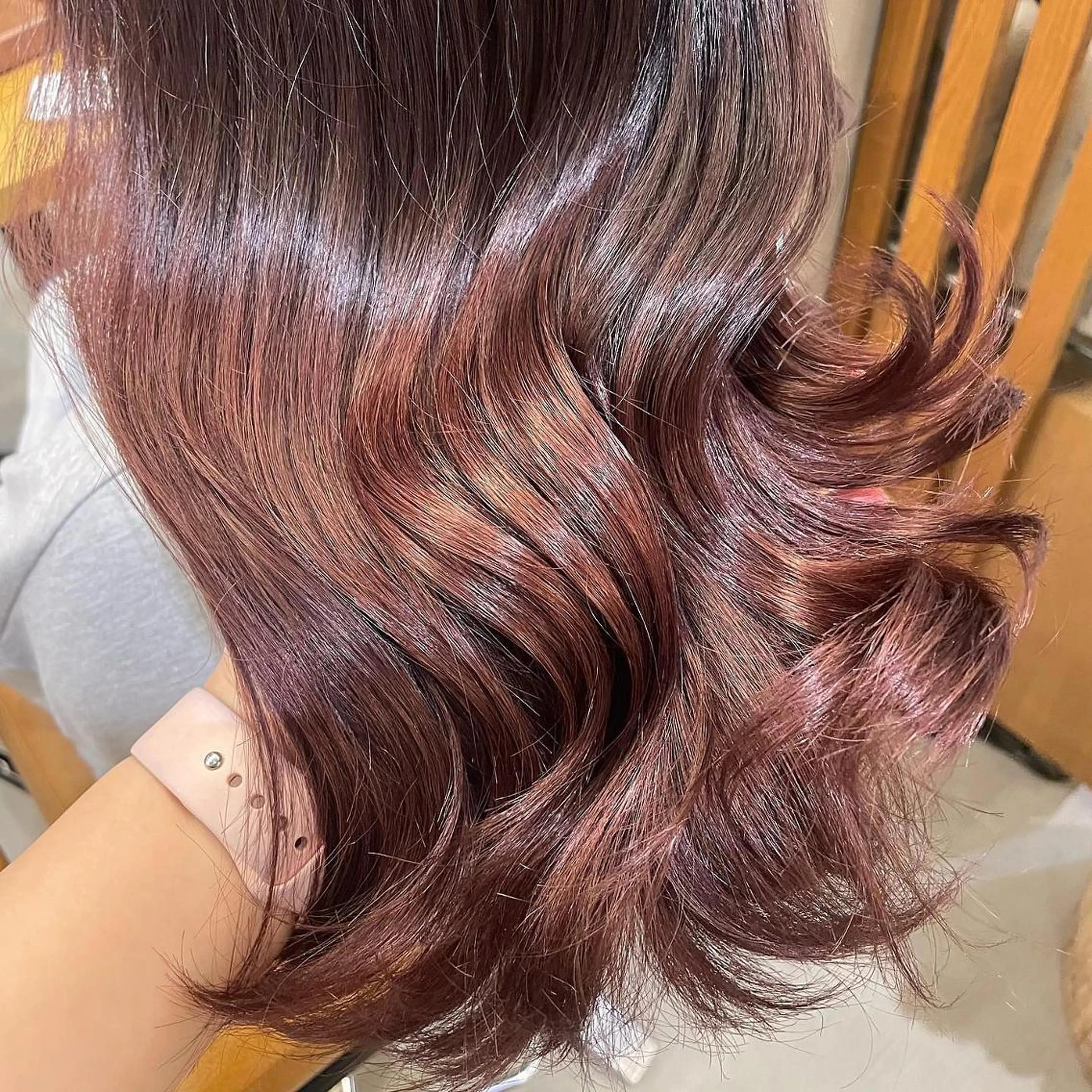 カラー ヘアアレンジ ブリーチ 透明感カラー ブリーチなしカラー 𝙢𝙞𝙮𝙪🎀 girly hairのヘアスタイル