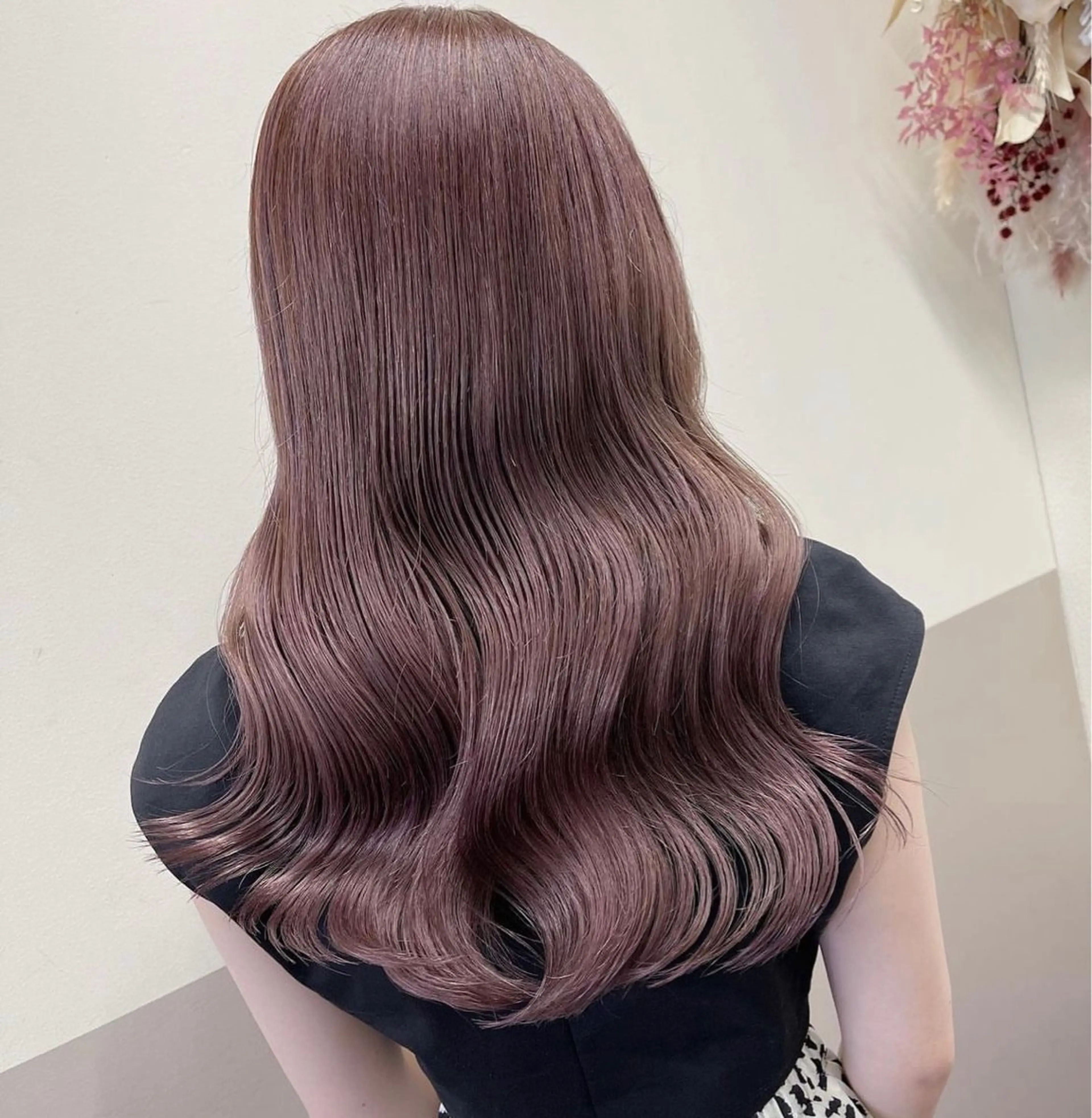 ロング カラー ヘアアレンジ ベージュカラー TOKI mahoのヘアスタイル