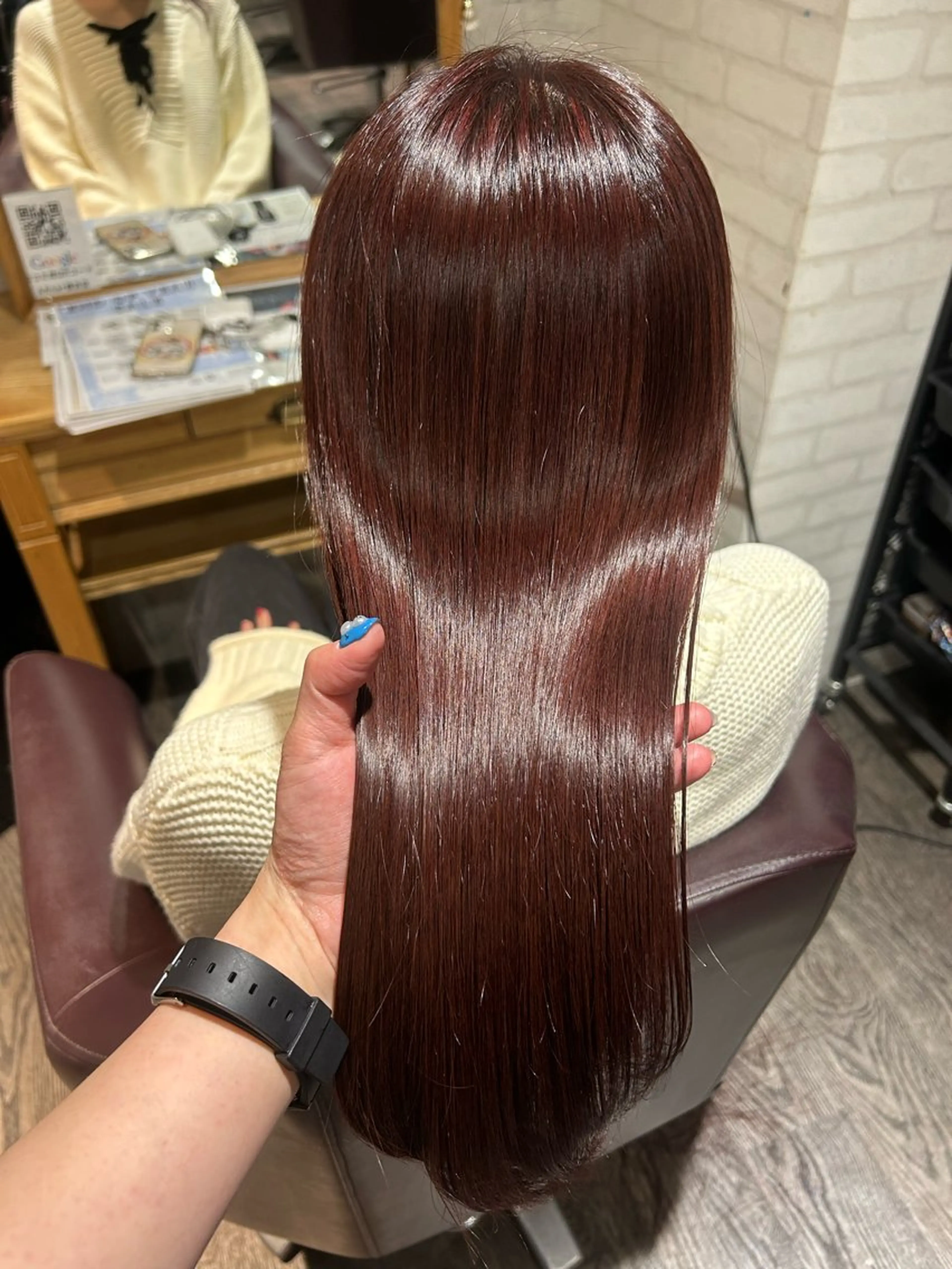 セミロング カラー ブラウンカラー ピンクカラー ピンクブラウン ヘアカラー トリートメント パーソナルカラー 診断🍀マリンのヘアスタイル