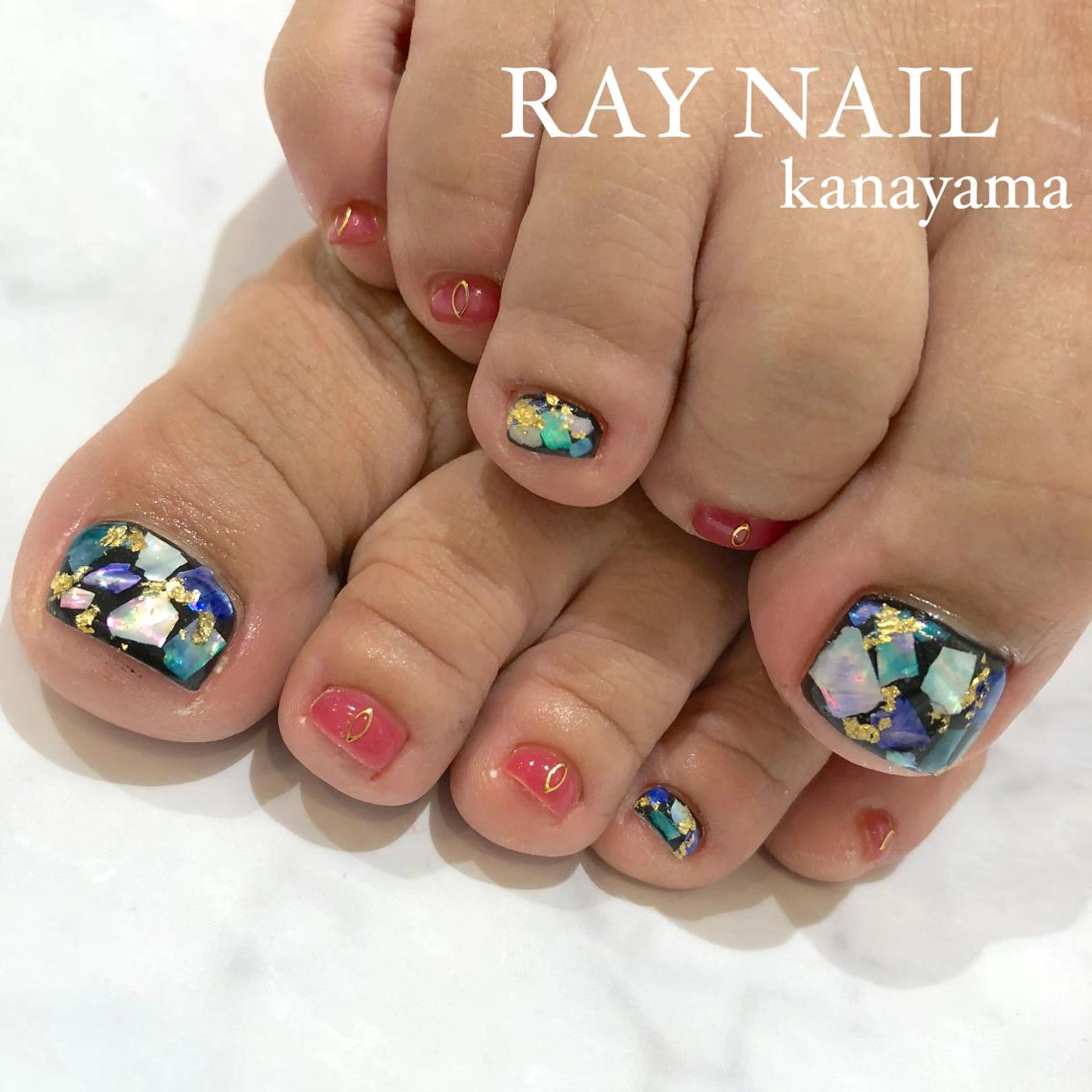 ネイル フットネイル フットネイル Arowa 伊田のネイルデザイン