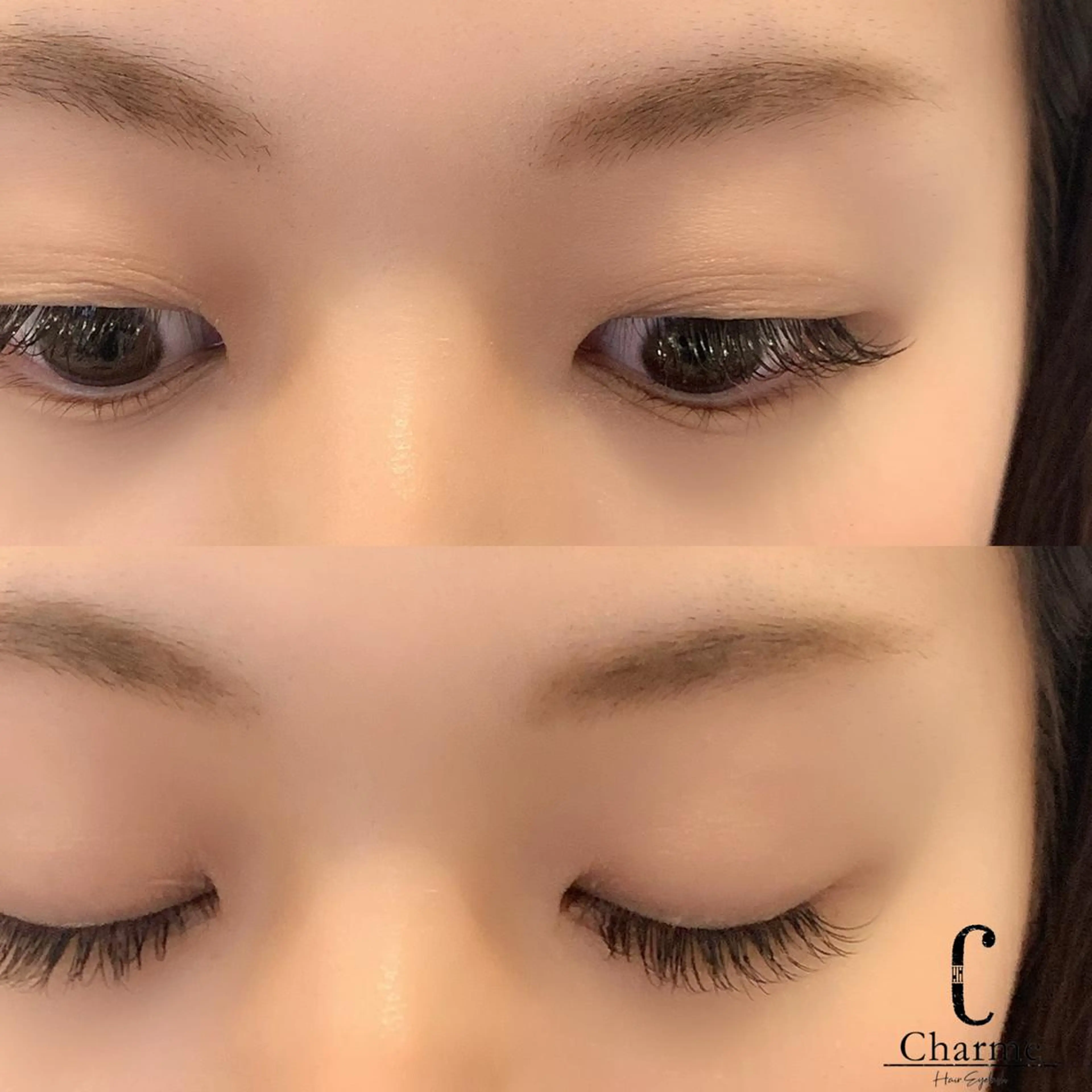 マツエク・マツパ フラットラッシュ 完全個室‼︎Charme(シャルム)美容室併設eyelashサロン所属・【Charme 】 シャルムのマツエク・マツパデザイン