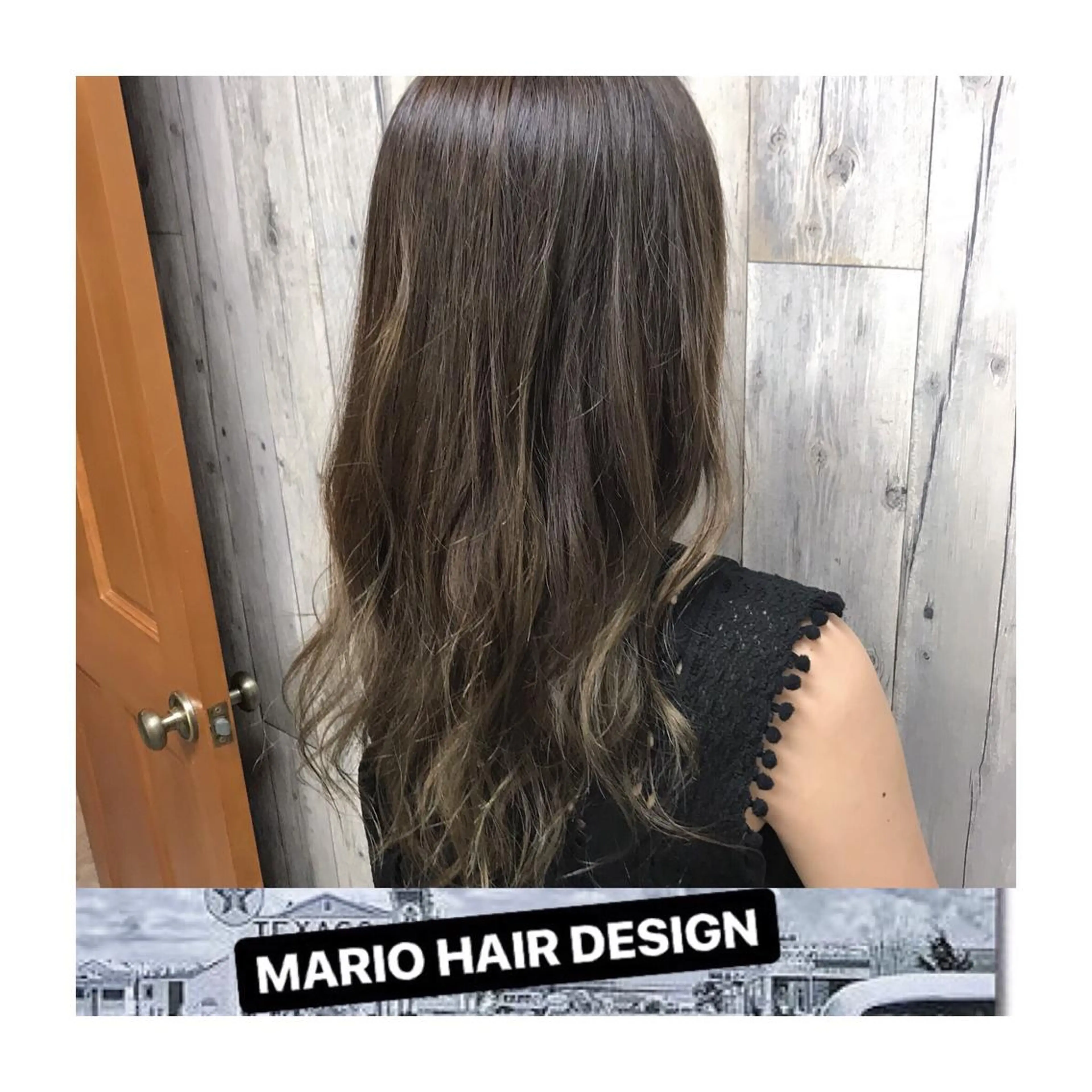 セミロング カラー パーマ ヘアアレンジ メンズ キッズ アッシュ ベージュカラー グラデーションカラー Forest. -髪質改善-のヘアスタイル