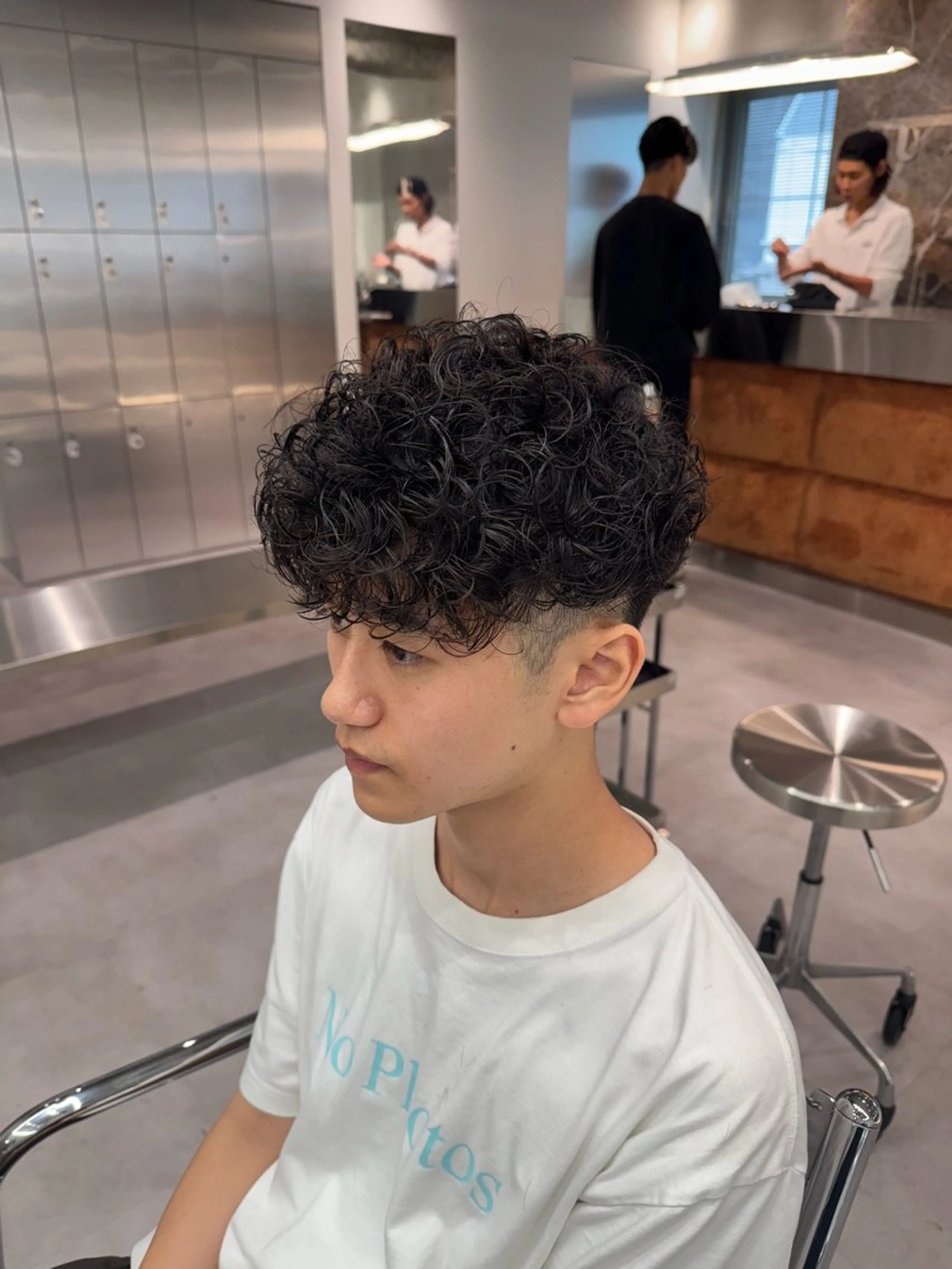 パーマ メンズ スペインカール メンズサロンU所属・ブリーチ/パーマ特化 片平和寿のヘアスタイル