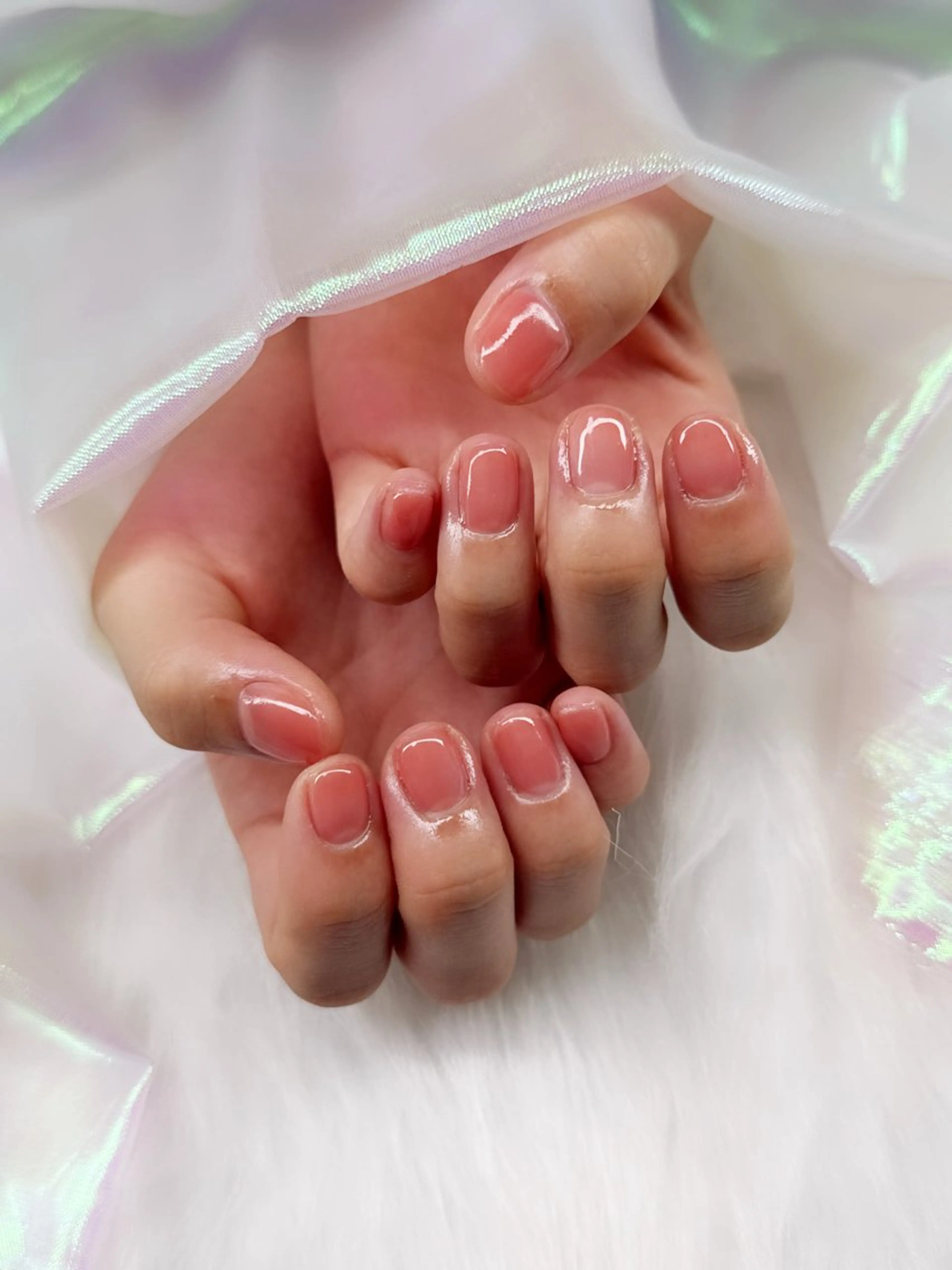ネイル ワンカラーネイル ショートネイル ハンドネイル フットネイル Nail Land Pilinaのネイルデザイン