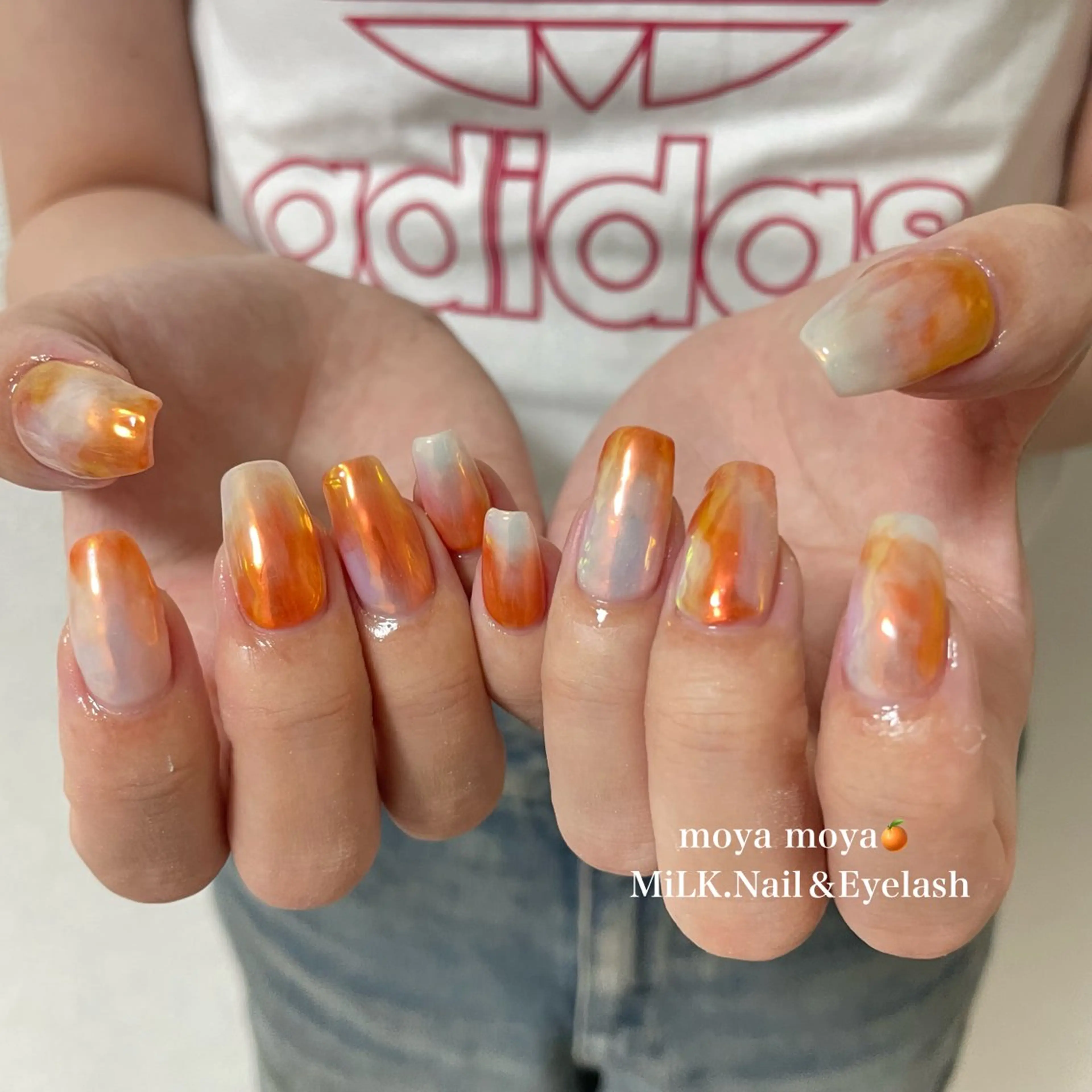 ネイル ハンドネイル MiLK.   Nail&Eyelash所属・MiLK. wakaのマツエク・マツパデザイン