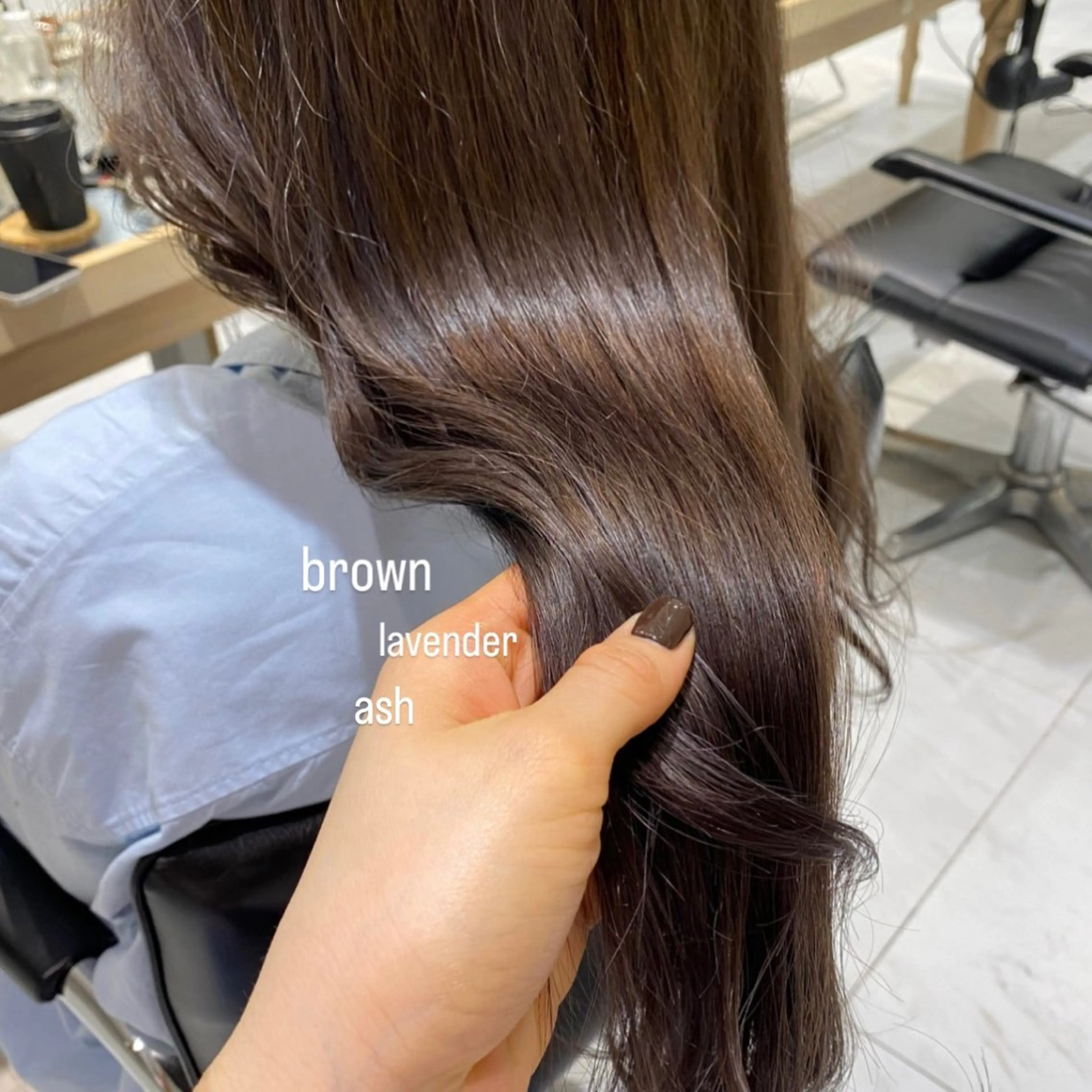 ロング カラー ブリーチ 透明感カラー ダブルカラー ブリーチなしカラー ヘアカラー 艶感/ナチュラル 🌿マアヤのヘアスタイル