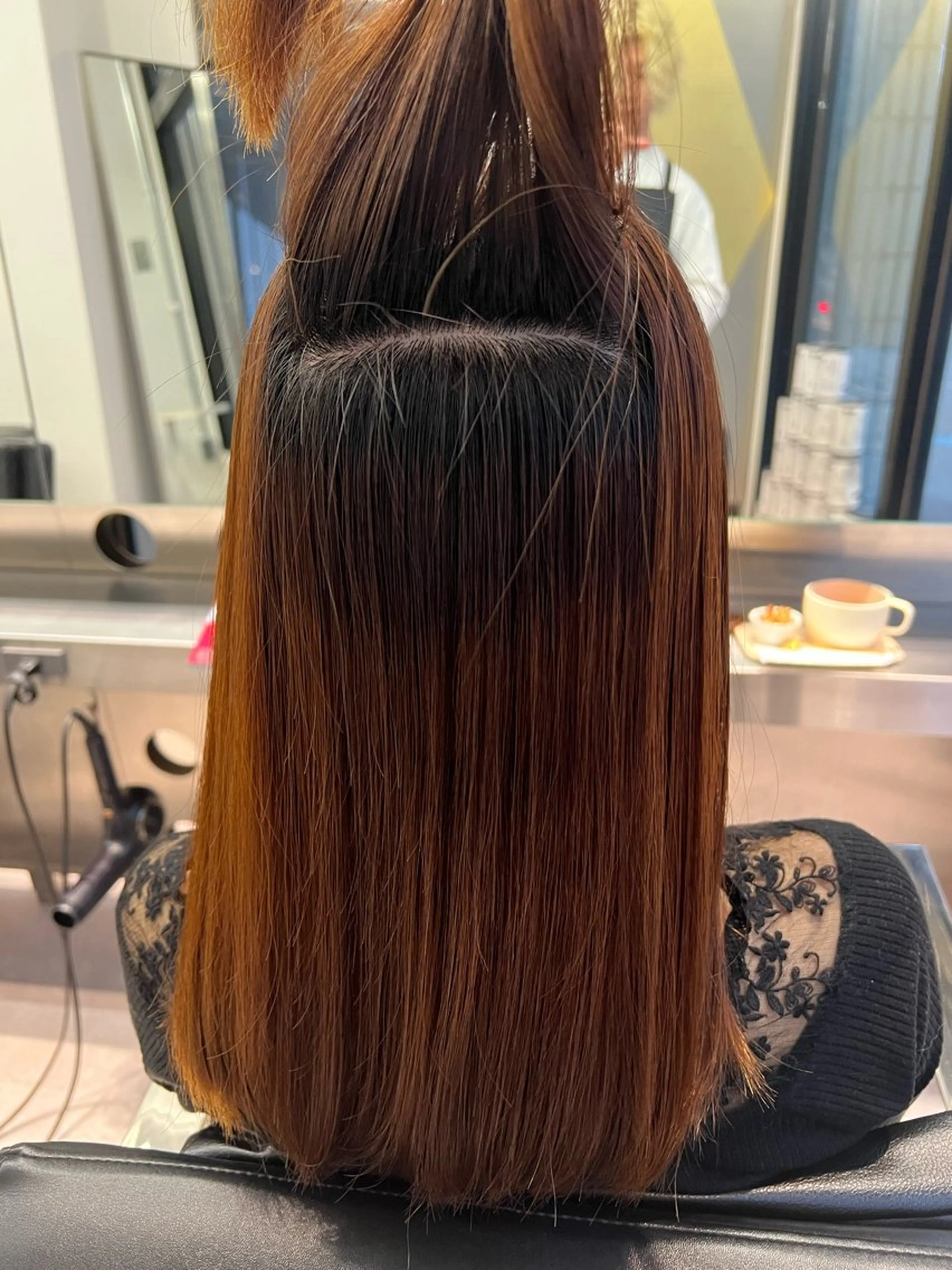 ロング パーマ 縮毛矯正 北村 岳久翔のヘアスタイル