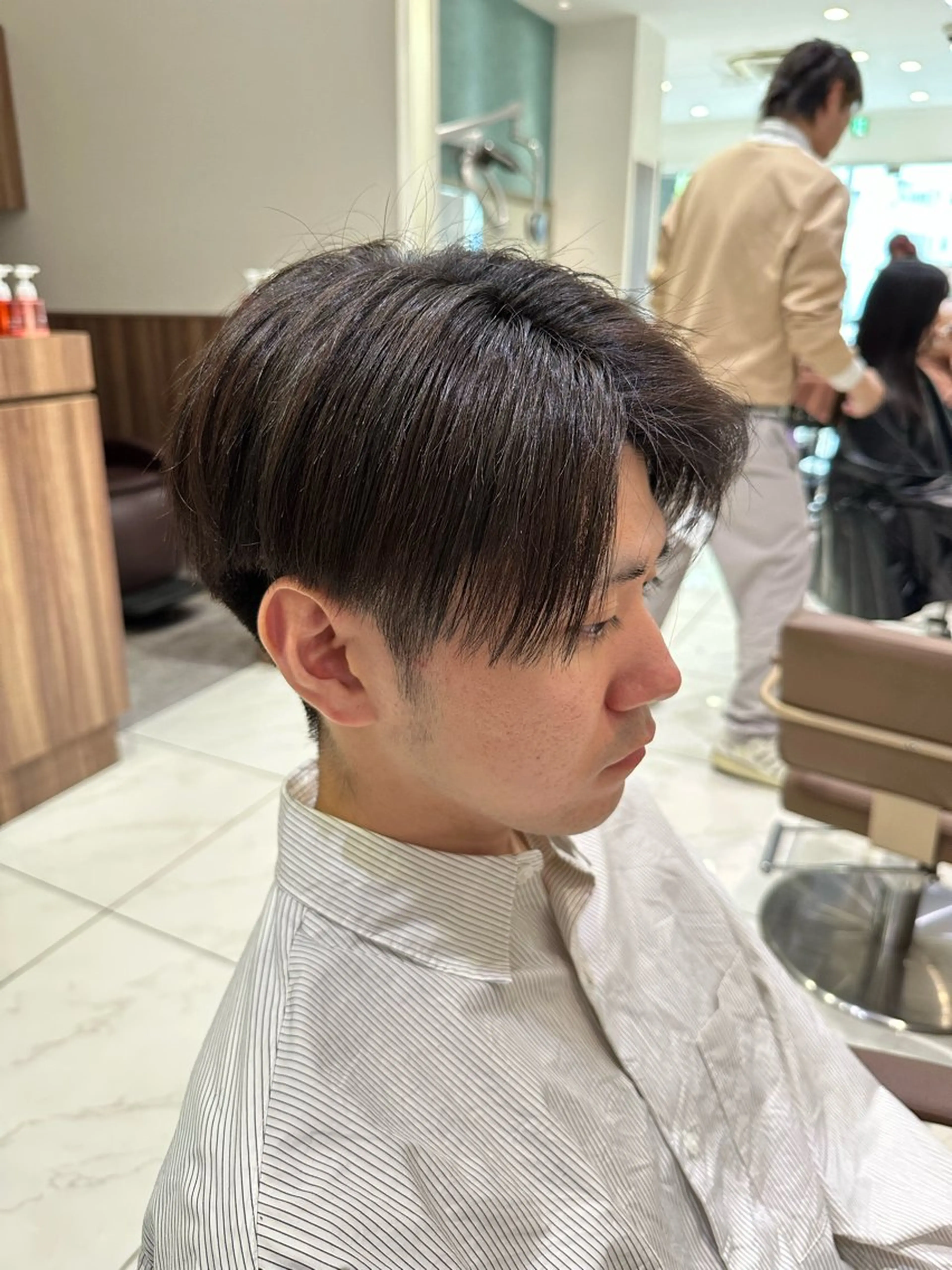 メンズ センターパート カット メンズカット/進藤 龍之介のヘアスタイル