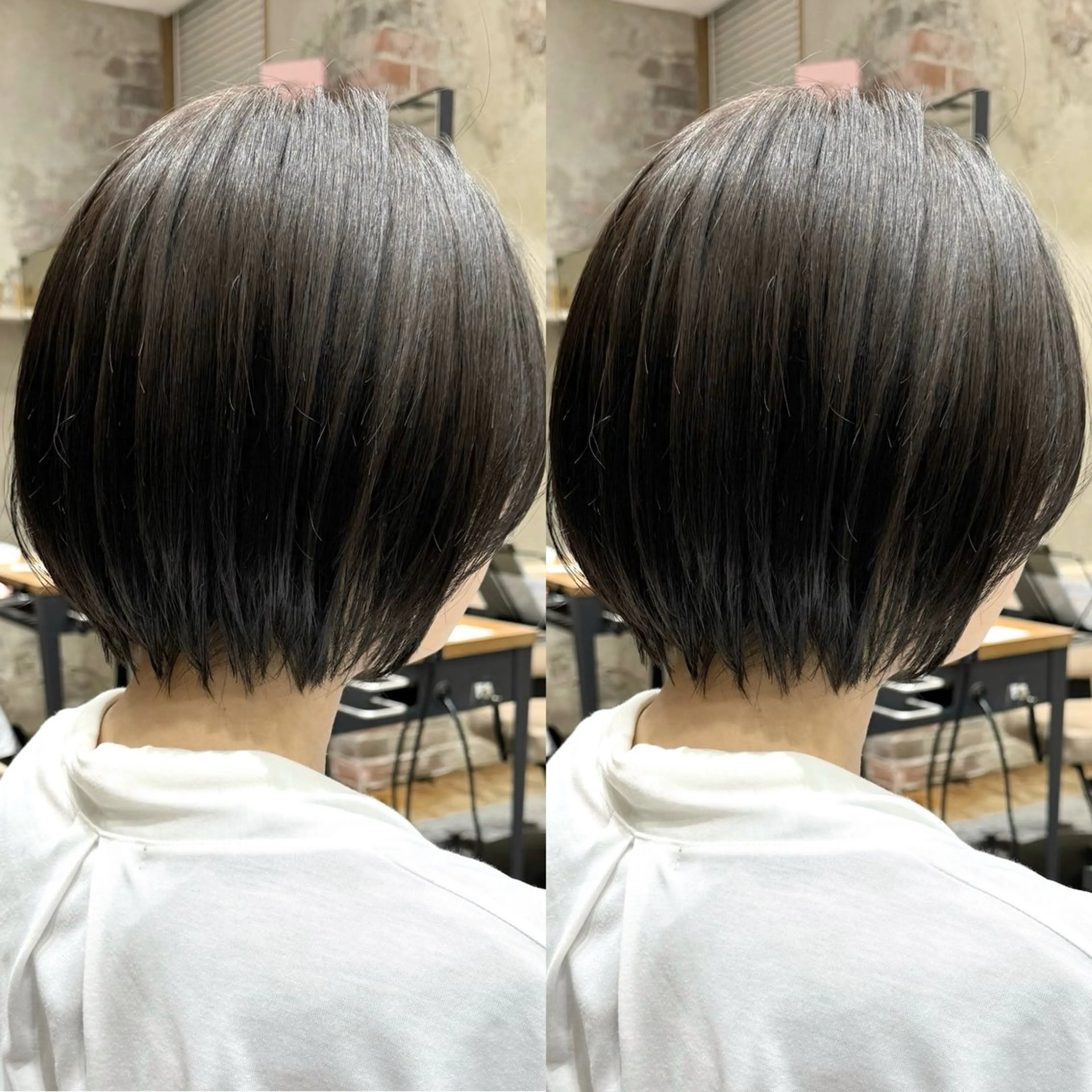 ショート カラー カット ヘアカラー トリートメント 💍新宿ショート 💍岩田莉奈のヘアスタイル