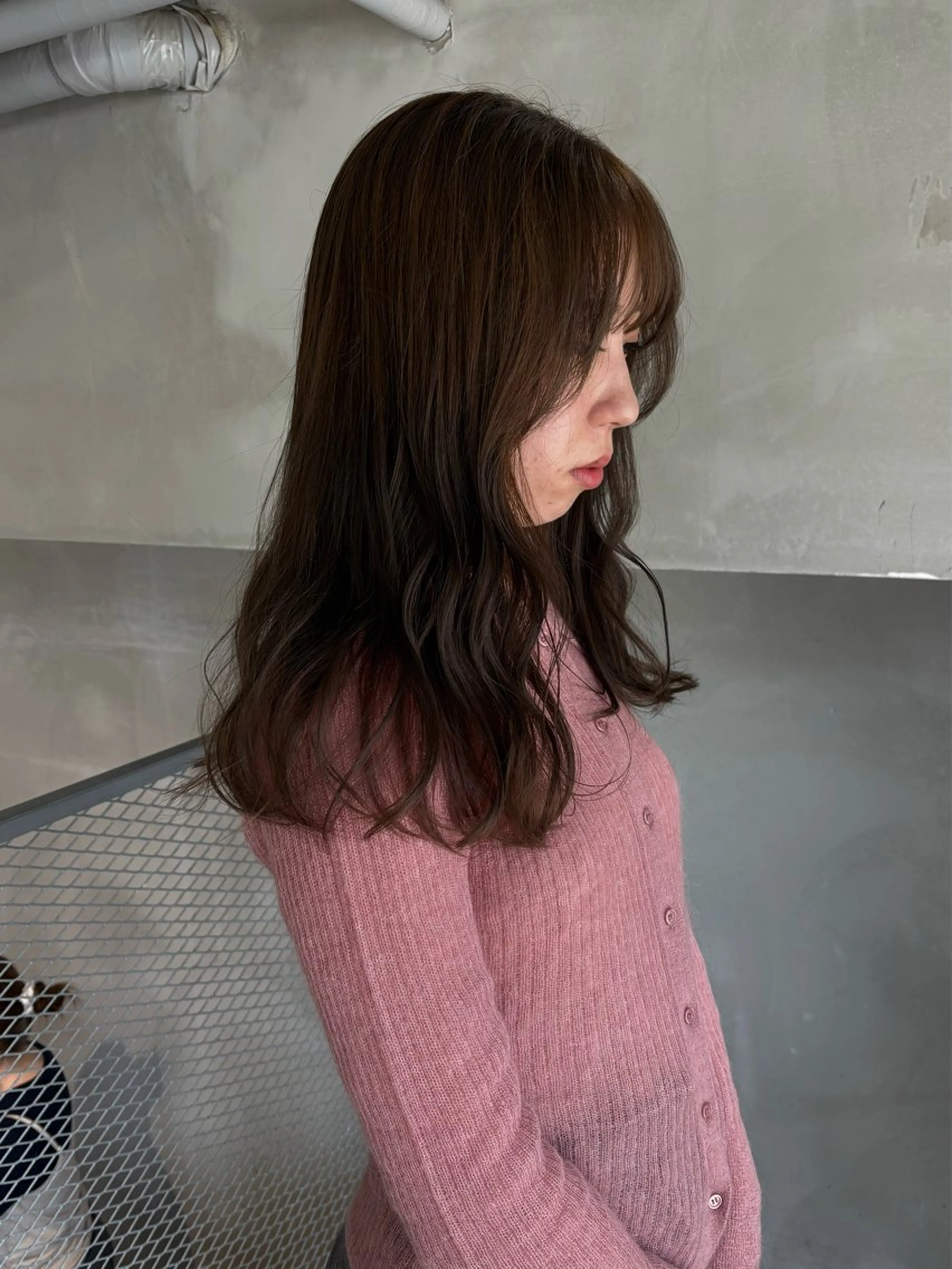 ミディアム カラー グレージュ オリーブグレージュ オリーブグレー カット ヘアカラー トリートメント 透明感カラー🫧 nanohaのヘアスタイル