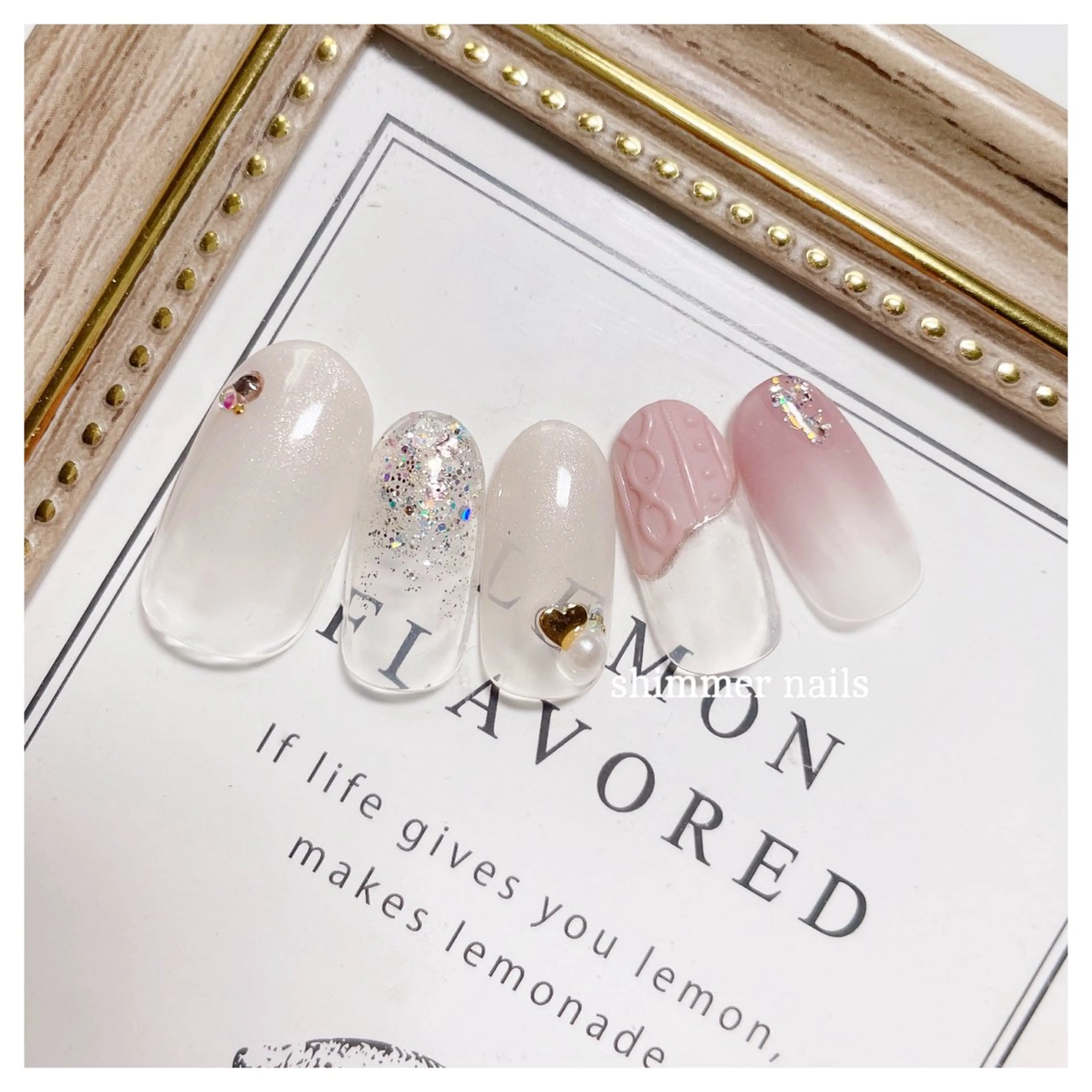 ネイル フレンチネイル shimmer nailsのネイルデザイン