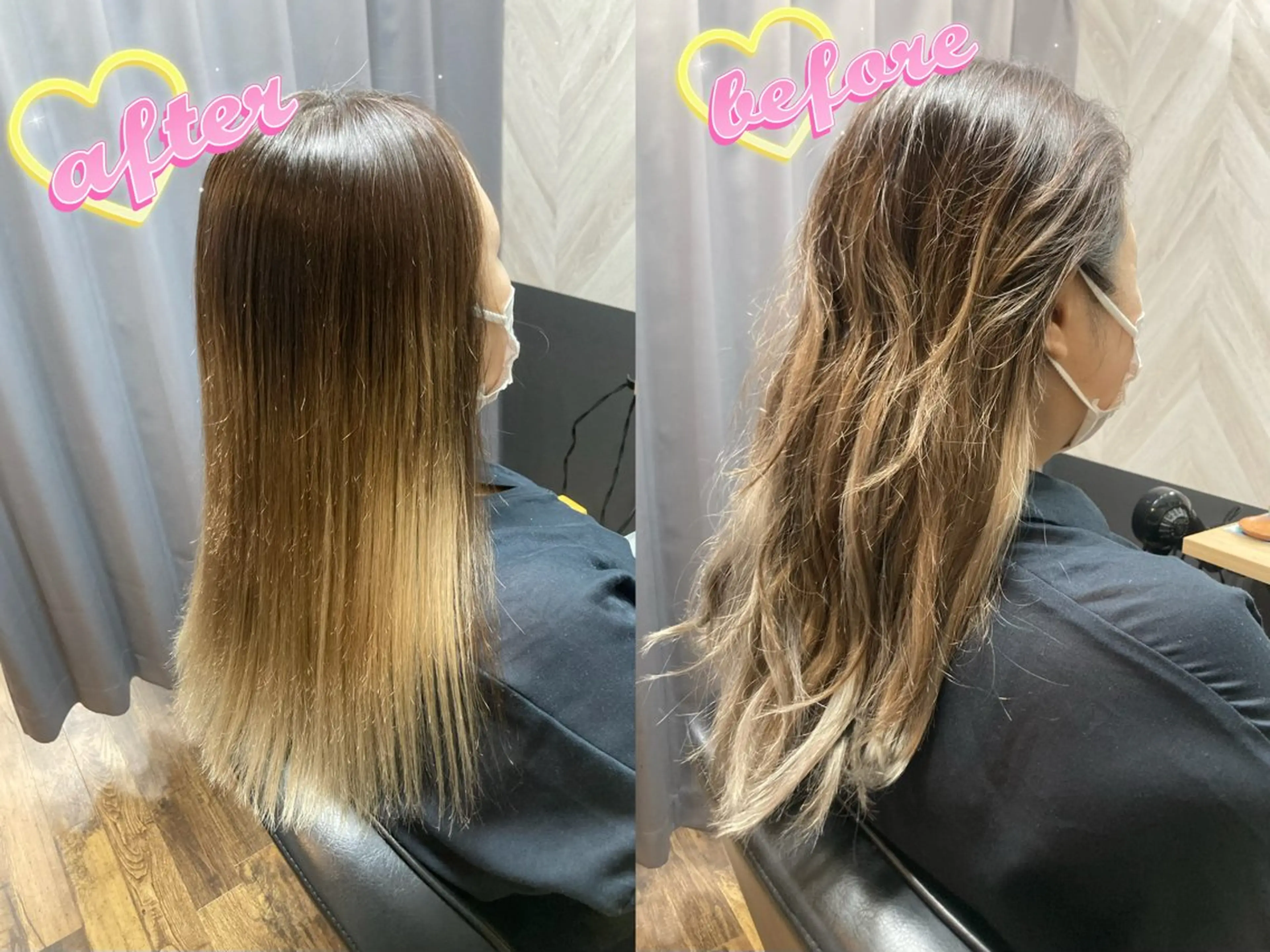 今だけ❣️ミニモ限定メニュー✨ブリーチ毛縮毛矯正トリートメント（カット付き）の写真