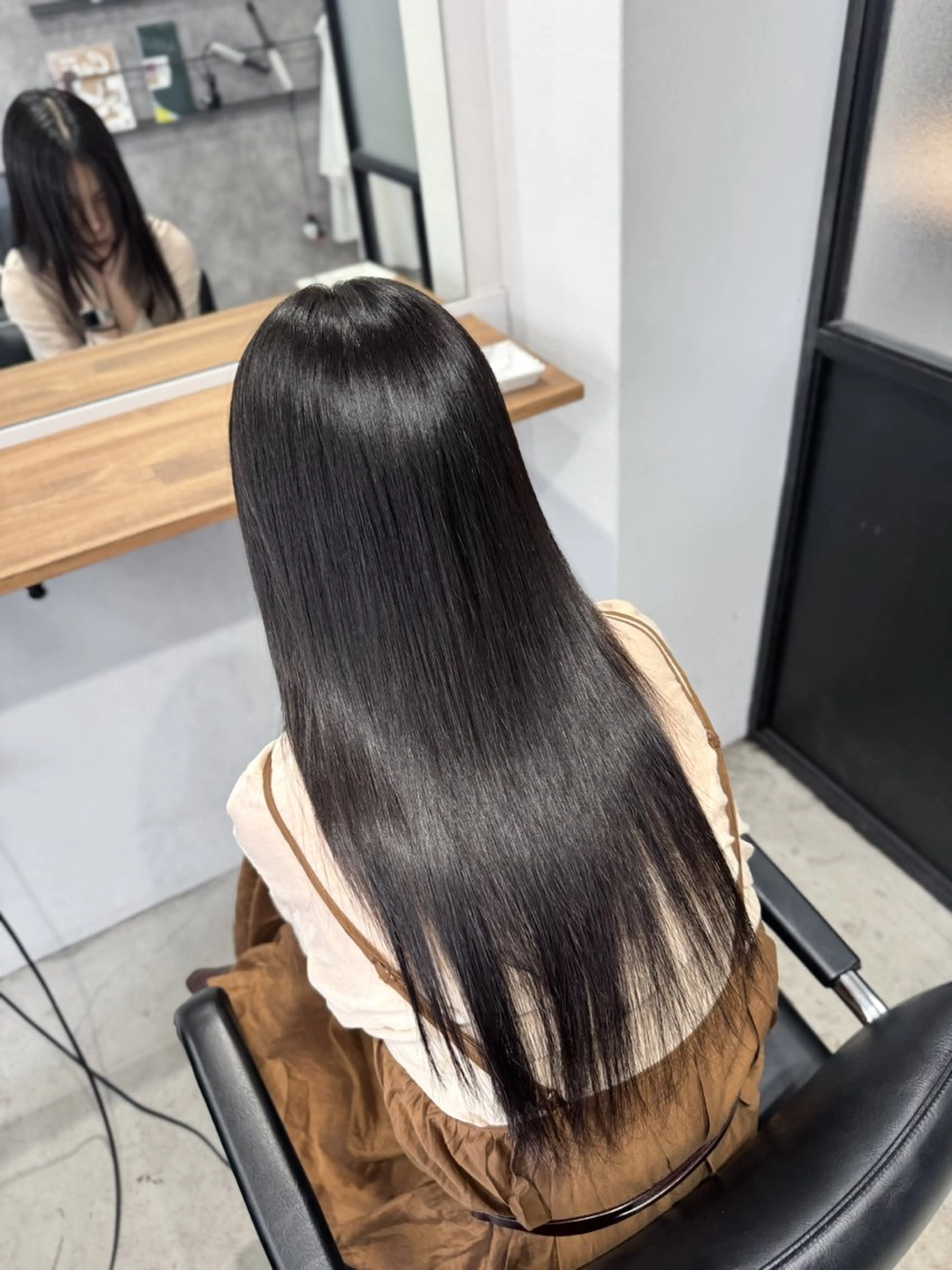 ロング 縮毛矯正 縮毛矯正 Ceaven 溝の口【セヴン】所属・ツヤツヤ縮毛矯正 men'sカット小山のヘアスタイル