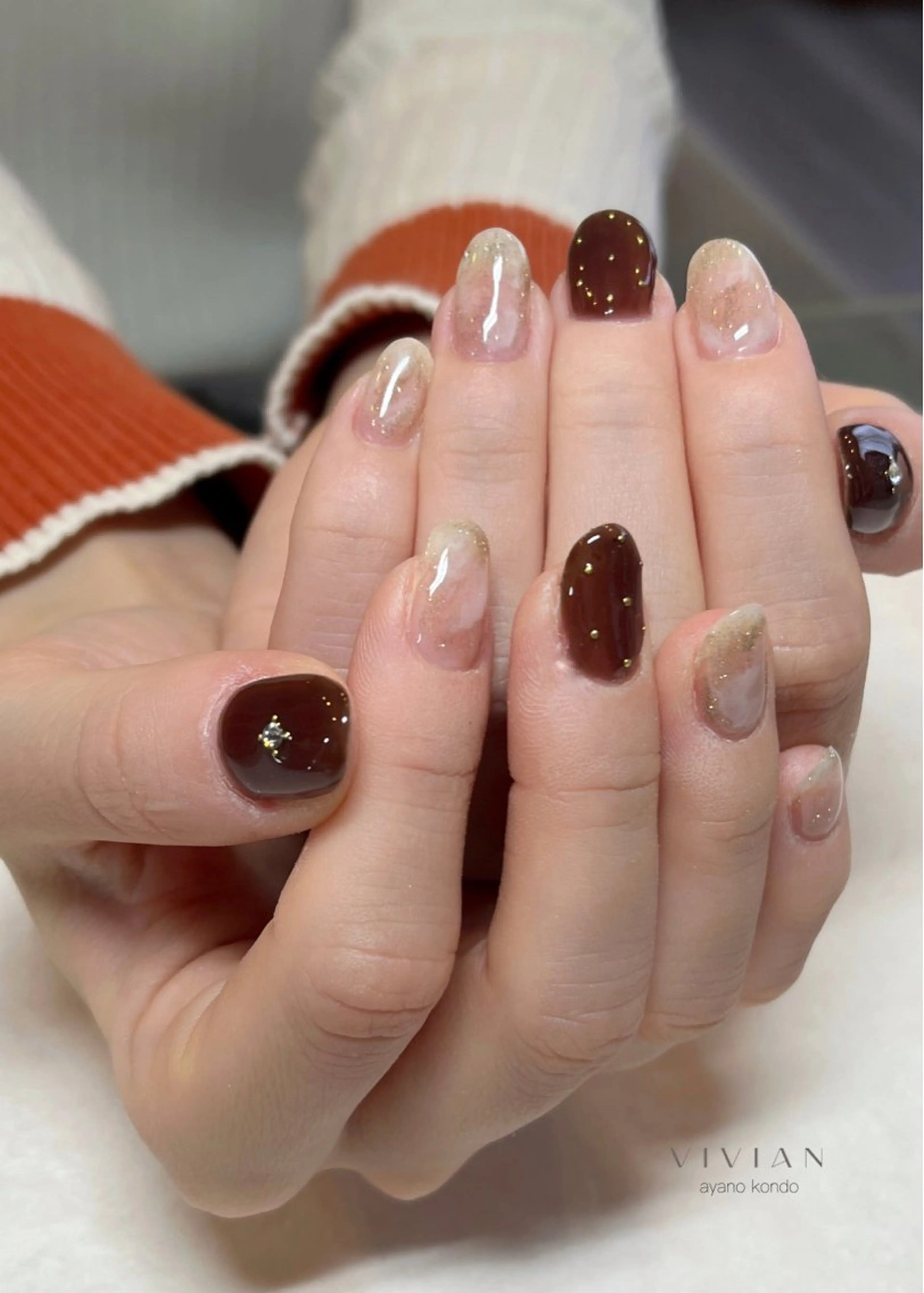 ネイル ハンドネイル AYANO Vivianのネイルデザイン