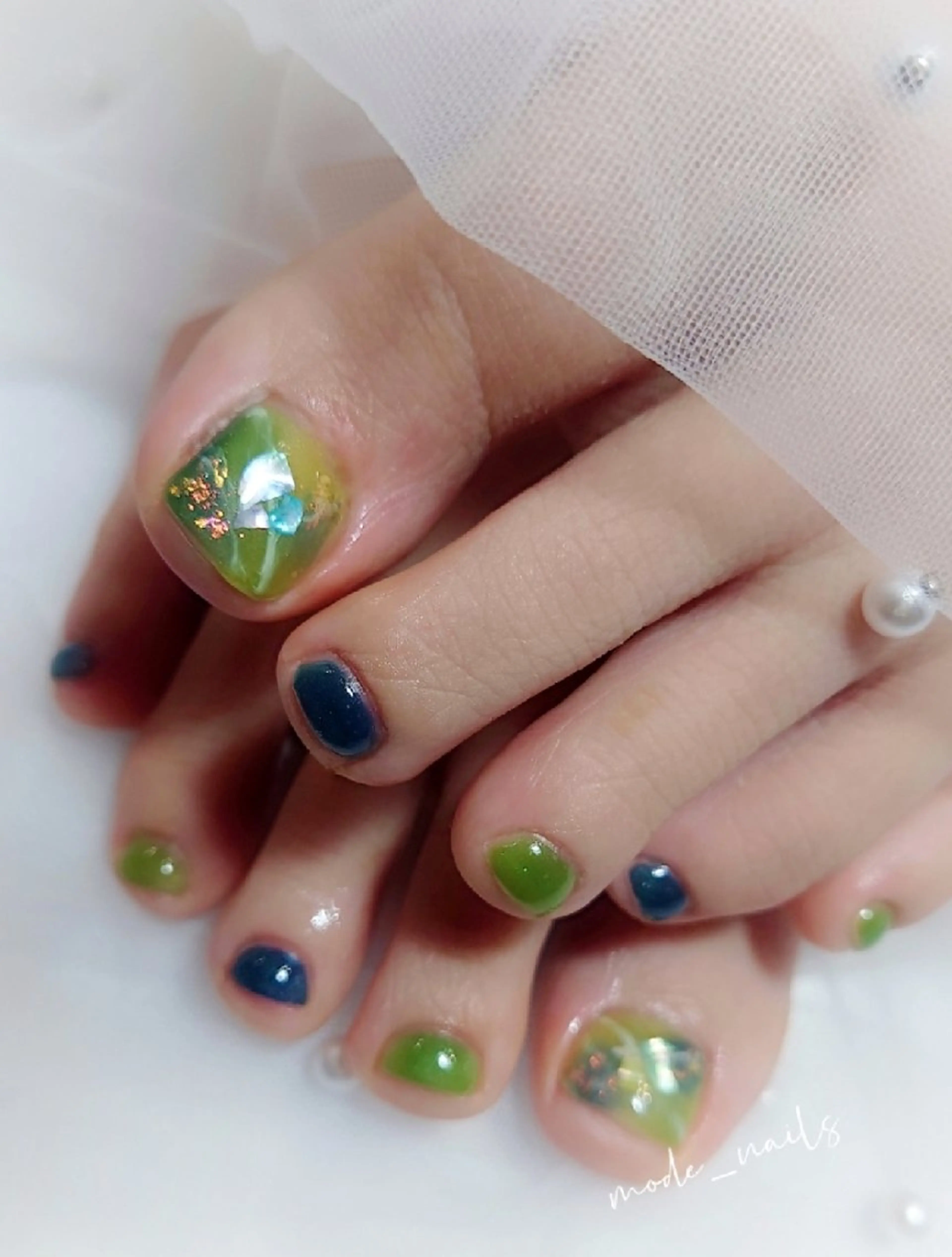 ネイル フットネイル 滋賀県草津市ネイル mode_nailsのネイルデザイン