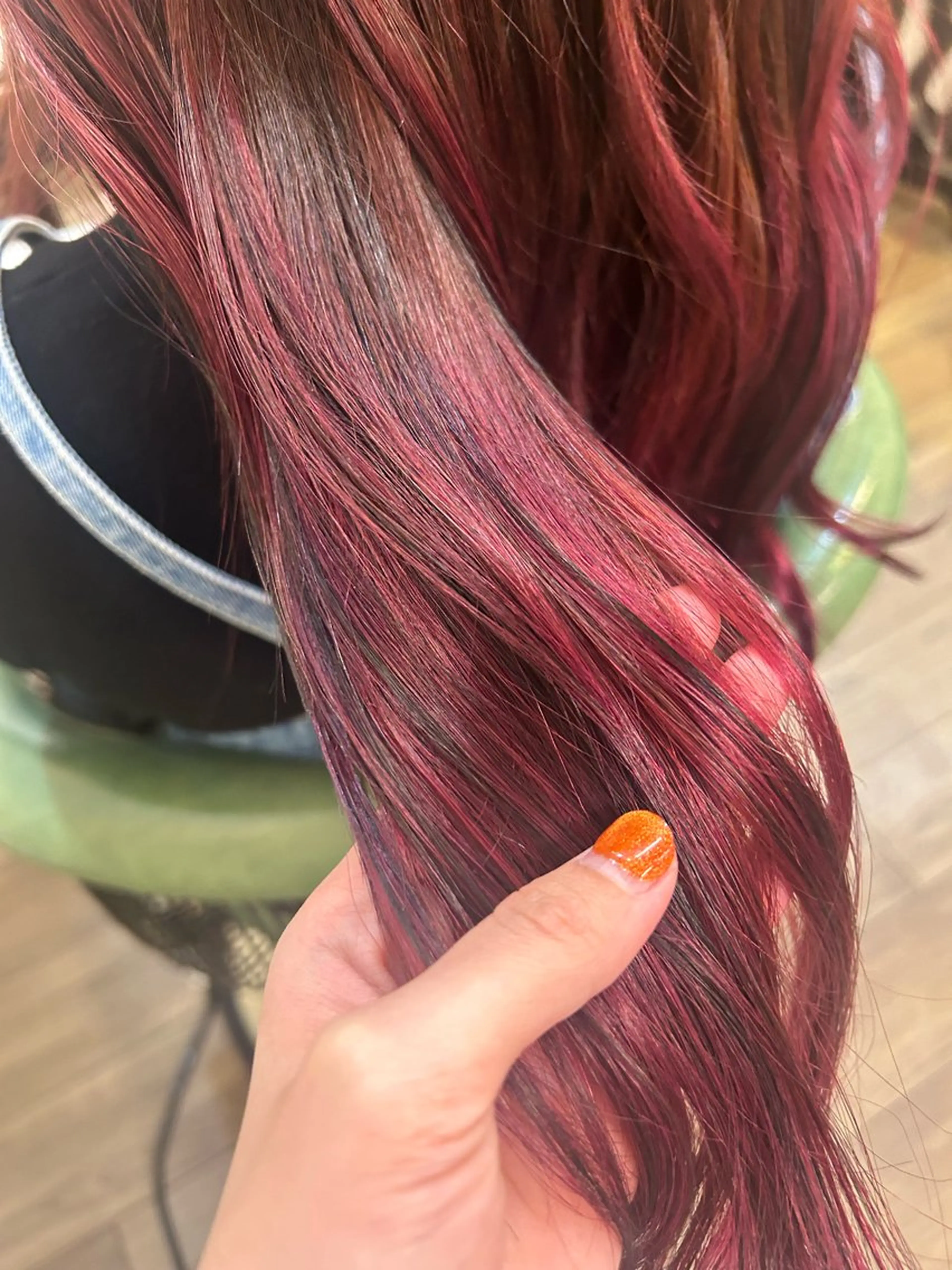 ロング カラー ヘアカラー トリートメント 馬場 瑞穂のヘアスタイル