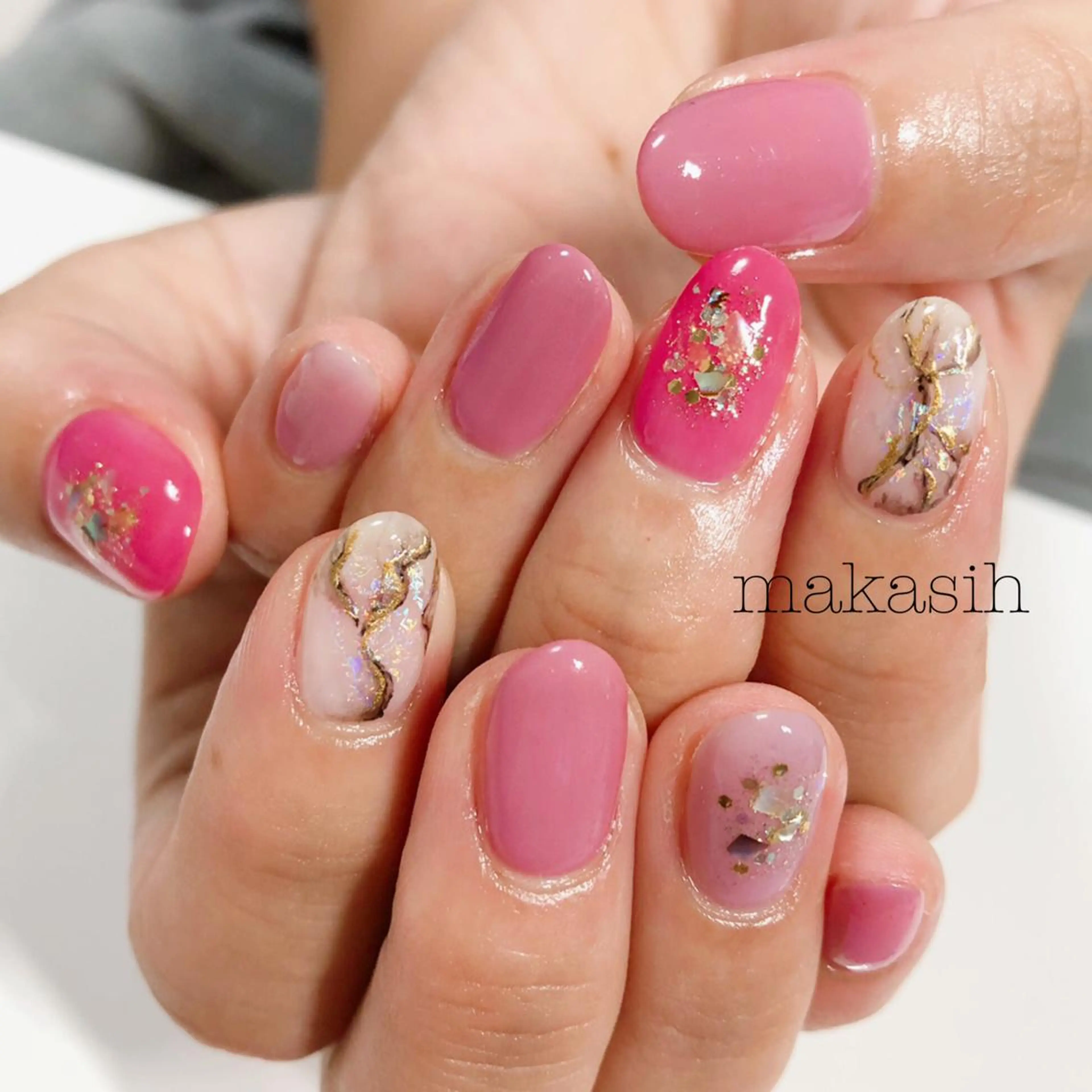 ネイル ニュアンスネイル 山崎 美菜子のネイルデザイン