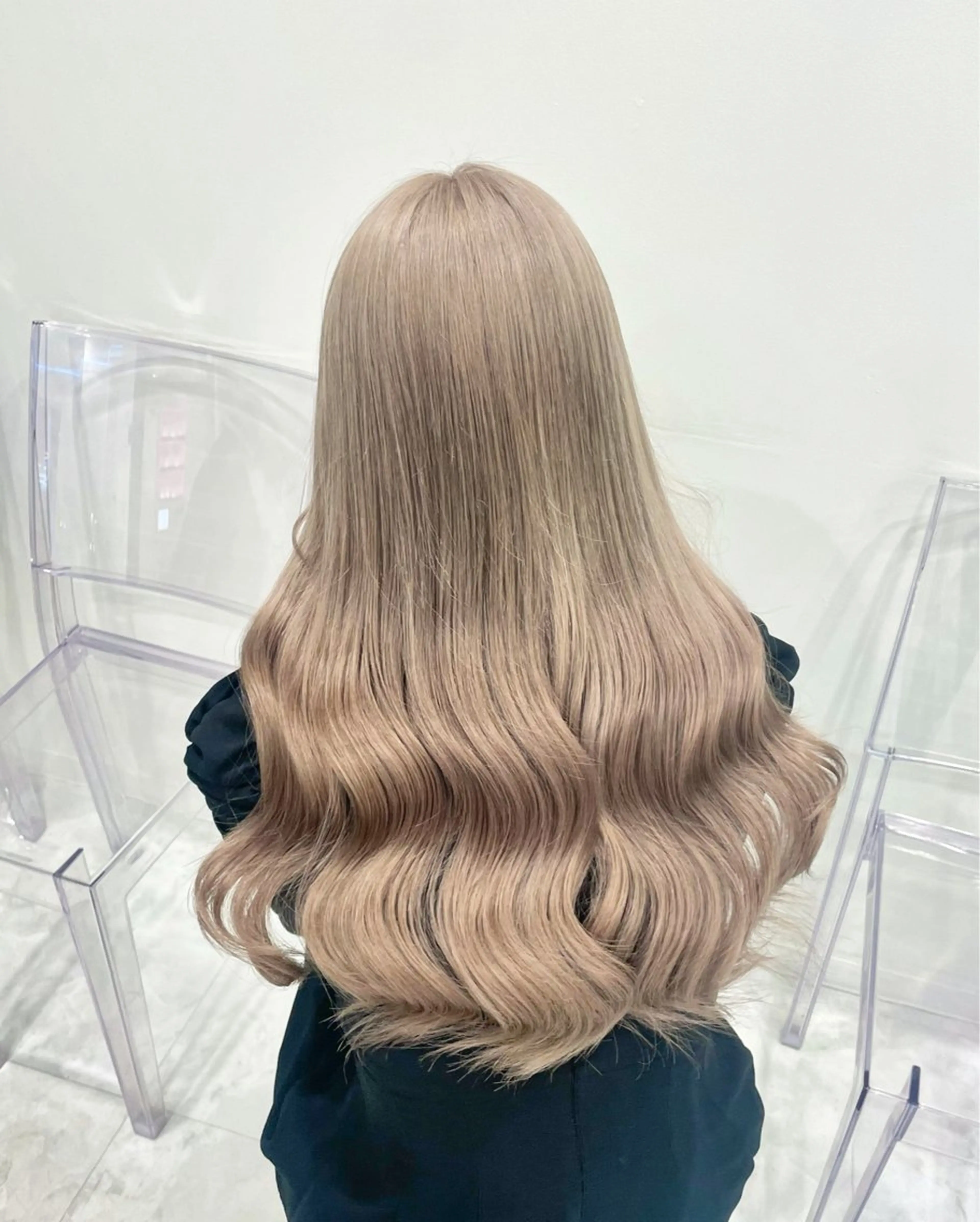 ロング カラー ヘアカラー トリートメント 🧸韓国風艶髪/ 透明感抜群カラー🧸のヘアスタイル