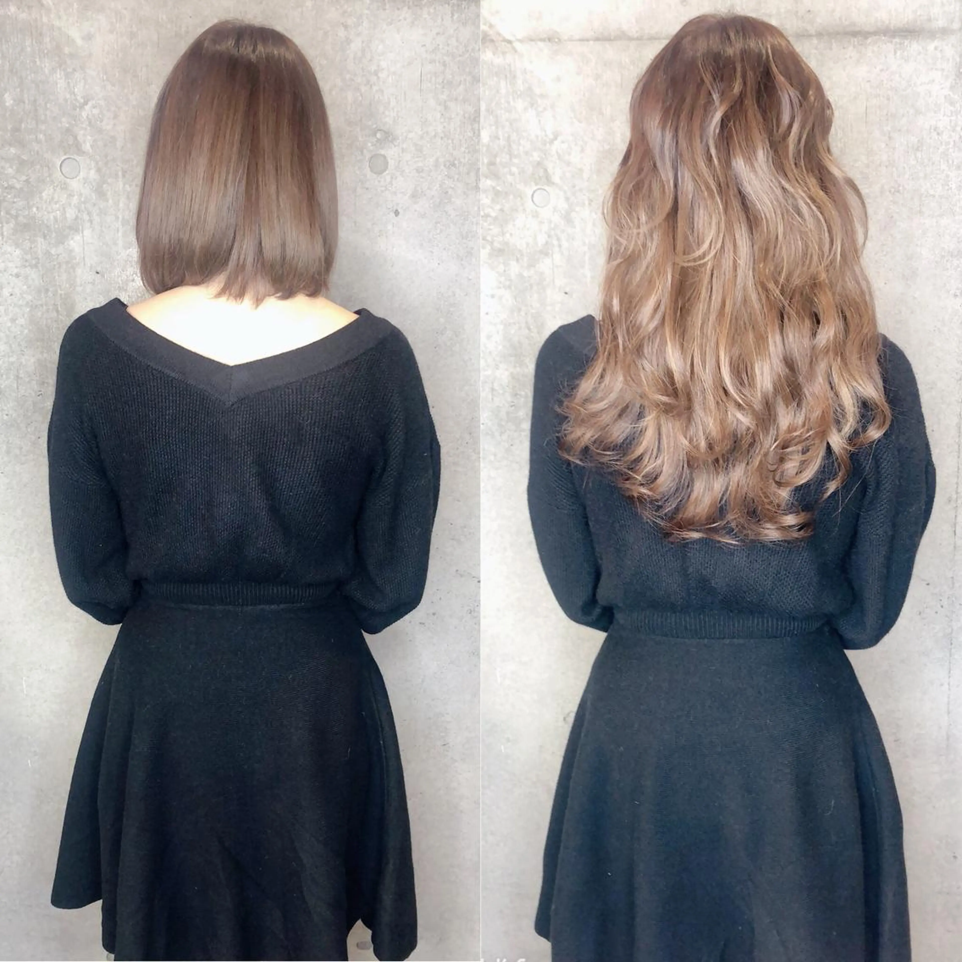 ロング カラー ヘアアレンジ キッズ ネイル マツエク・マツパ シールエクステ ベージュカラー ブルーカラー ブルージュ 透明感カラー ACHFILO モデル募集のヘアスタイル