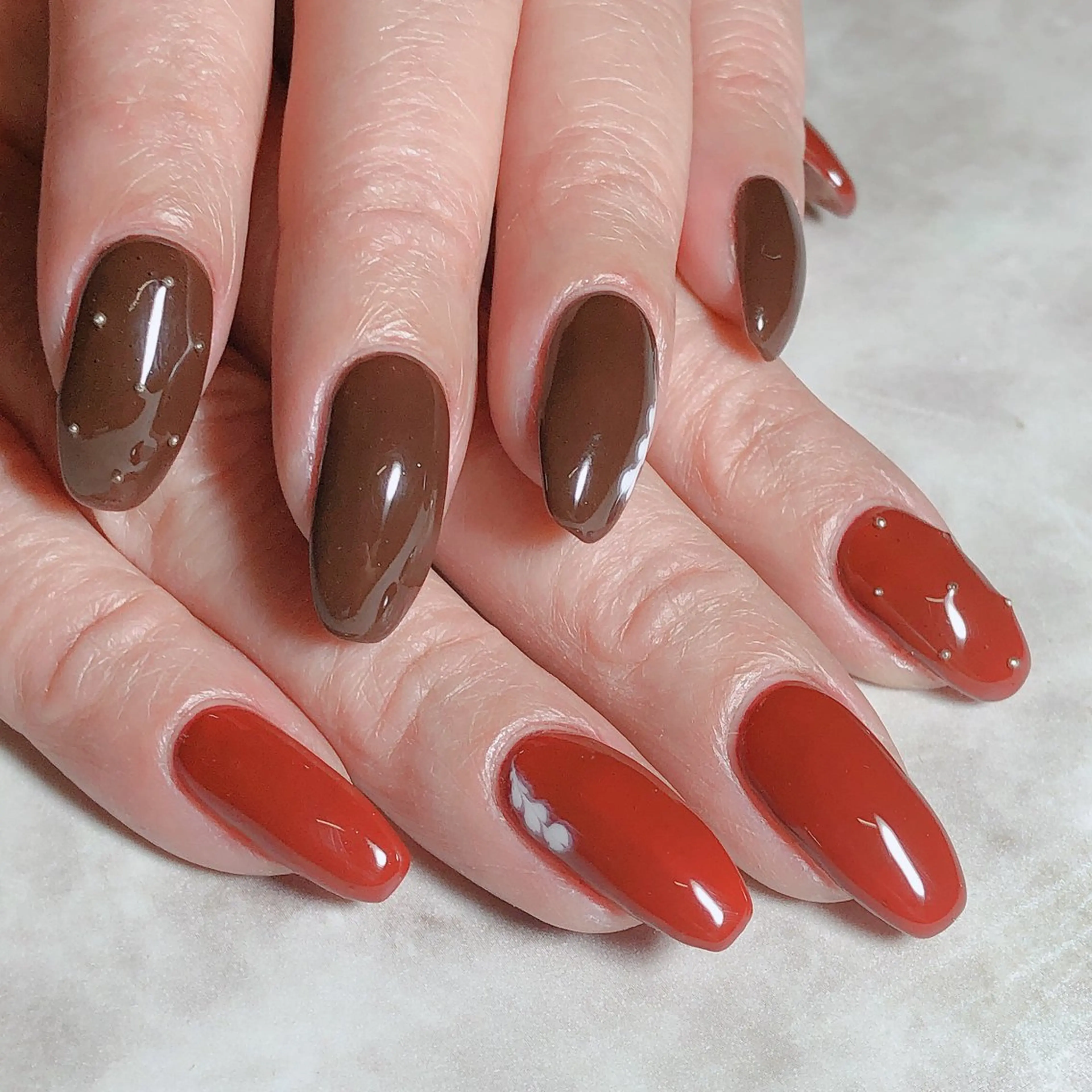 ネイル ラメ(グリッター) ワンカラーネイル Eyelash salon mee所属・小船 莉穂のネイルデザイン