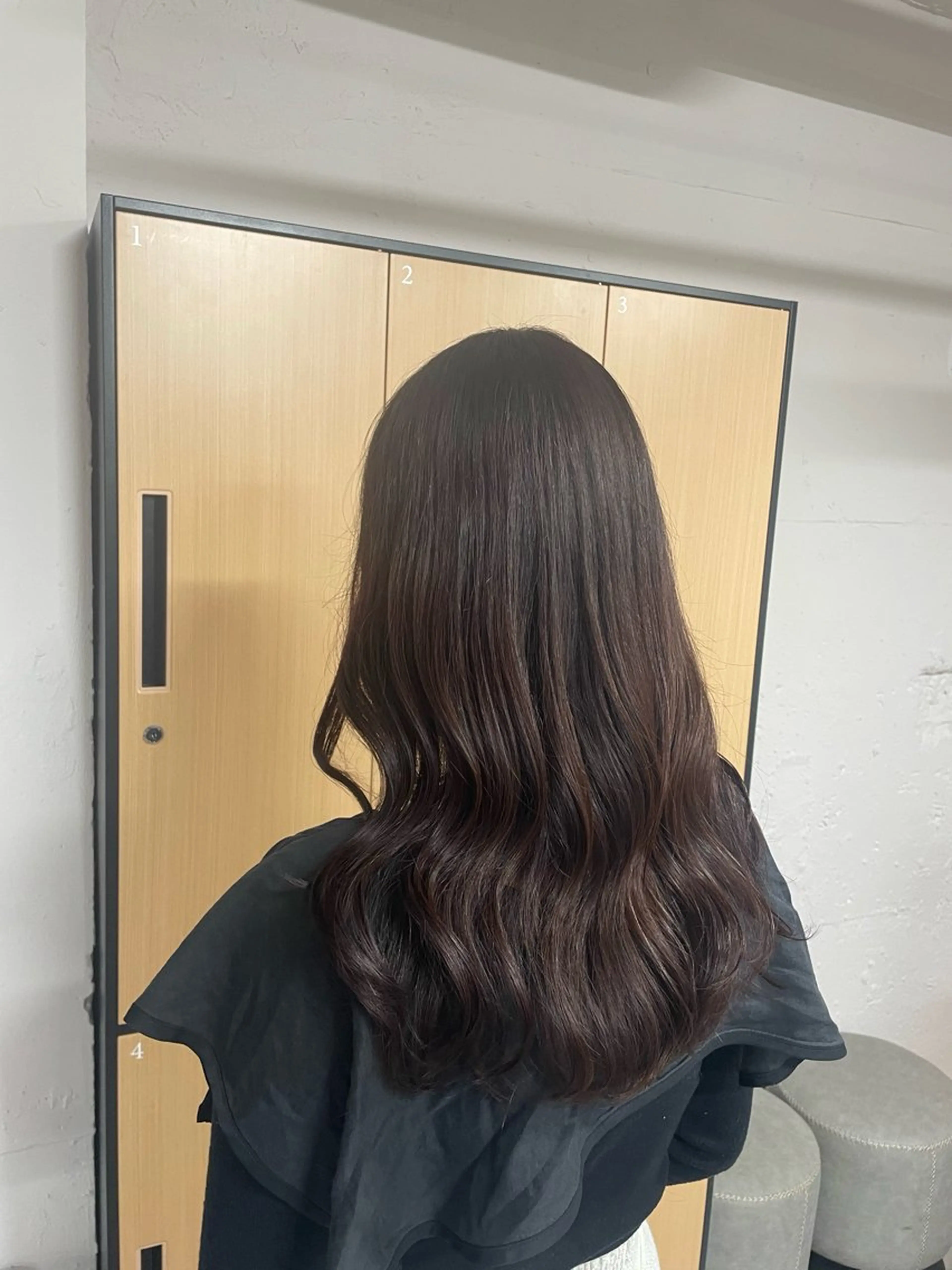 セミロング ピンクブラウン カット ヘアカラー トリートメント tokute 中野真咲🐺のヘアスタイル