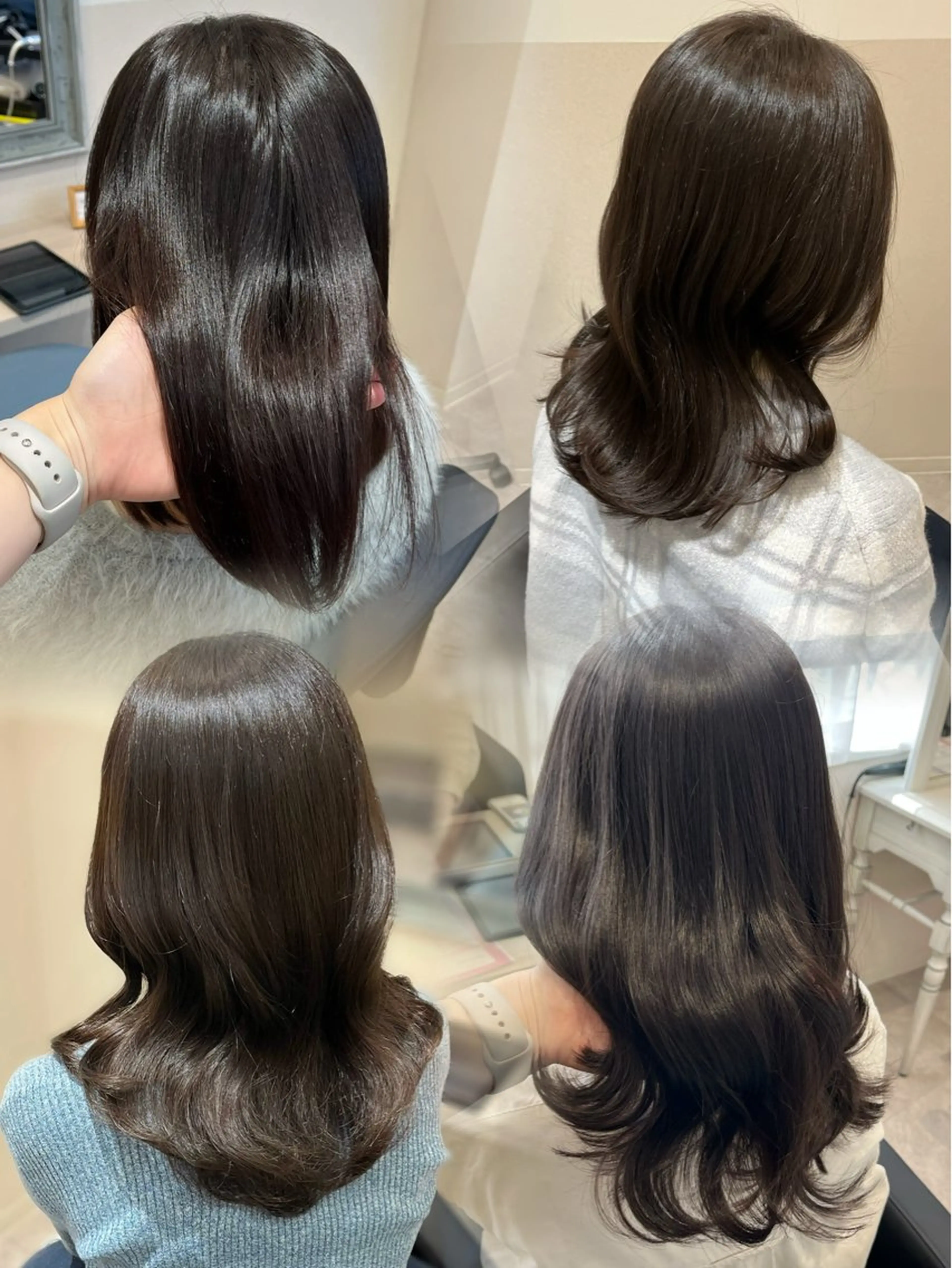 ミディアム カット ヘアカラー Nerine 北千住所属・堤　葵生/韓国ヘア/ 透明感カラーのヘアスタイル