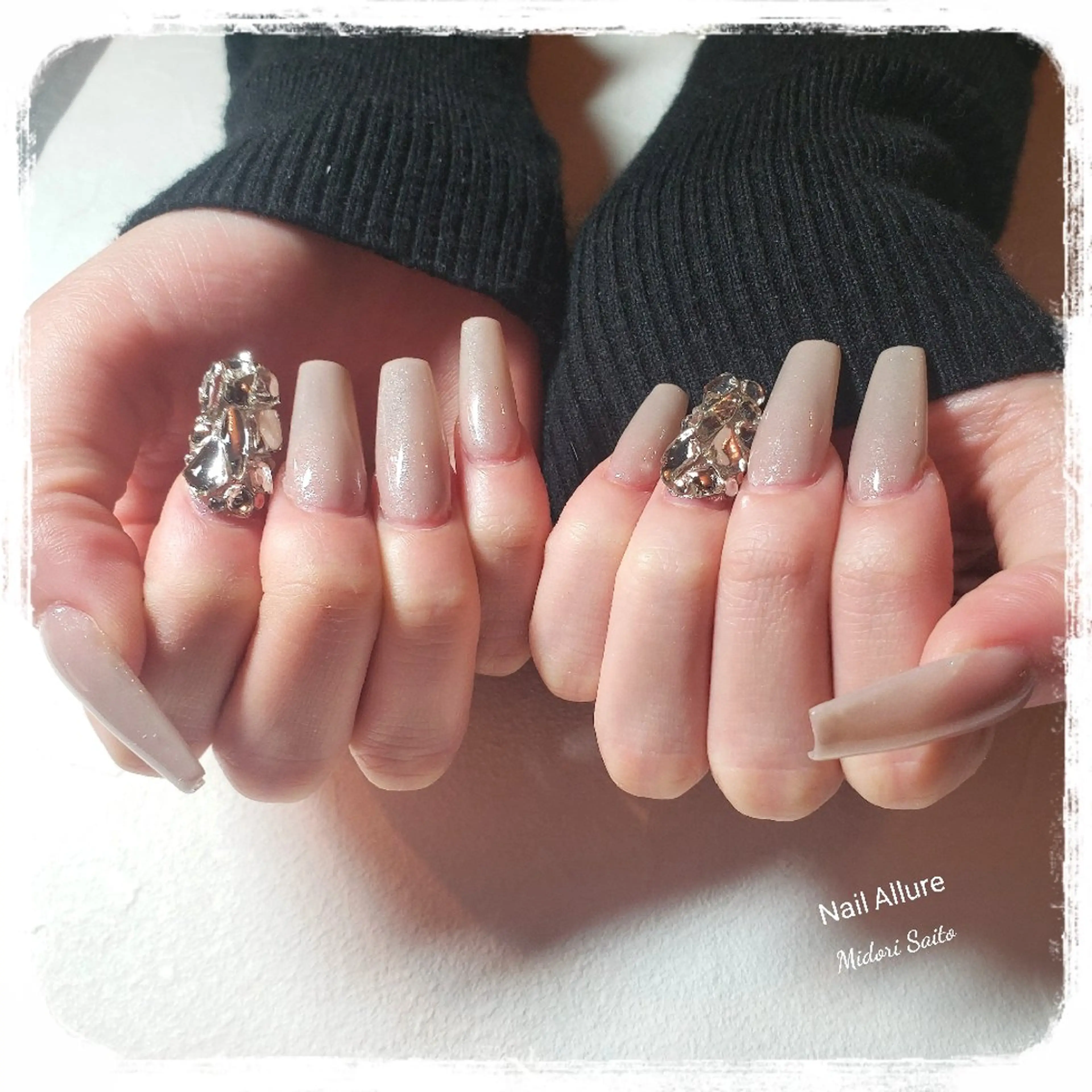 ネイル 成人式 ジェルネイル ワンカラーネイル スカルプネイル Nail Allure(ネイル アルーア)所属・Nail Allureのネイルデザイン