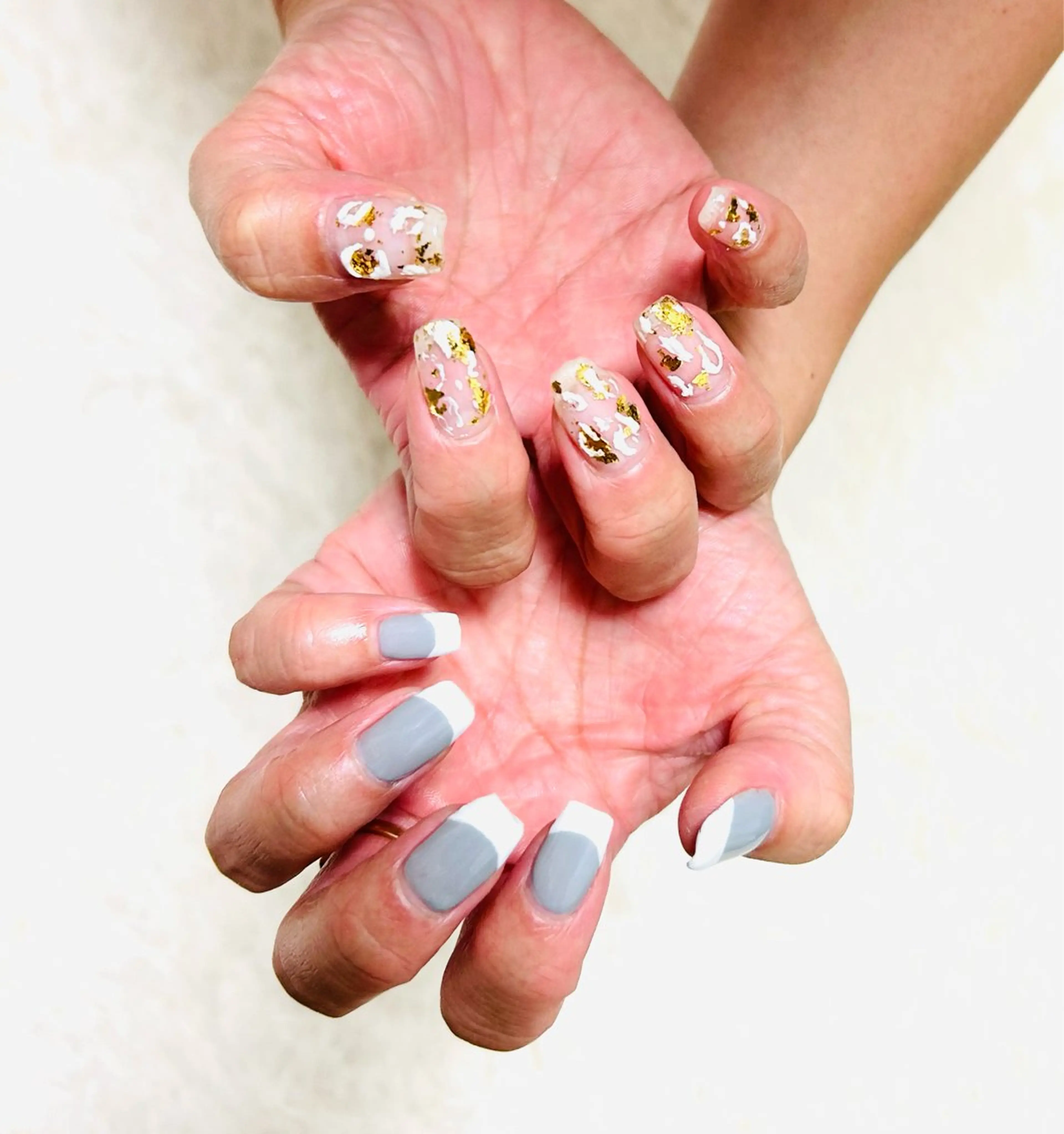 ネイル フラッシュネイル フットネイル フレンチネイル ラメ(グリッター) ラメグラデーション H3(エイチスリー)所属・H3 hitoのネイルデザイン