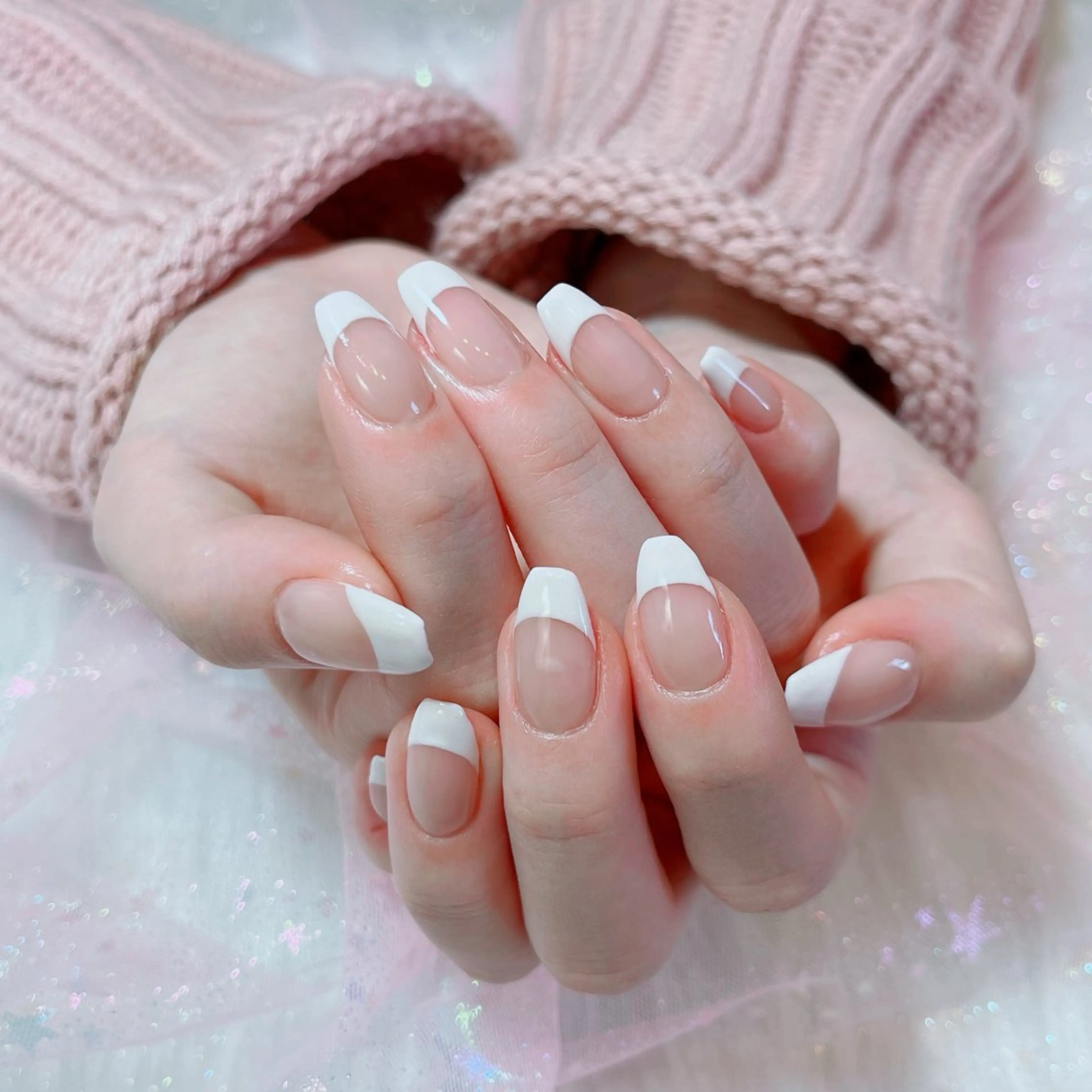ネイル フレンチネイル ロングネイル ハンドネイル ruirui.naildesign所属・RUI ☆のネイルデザイン