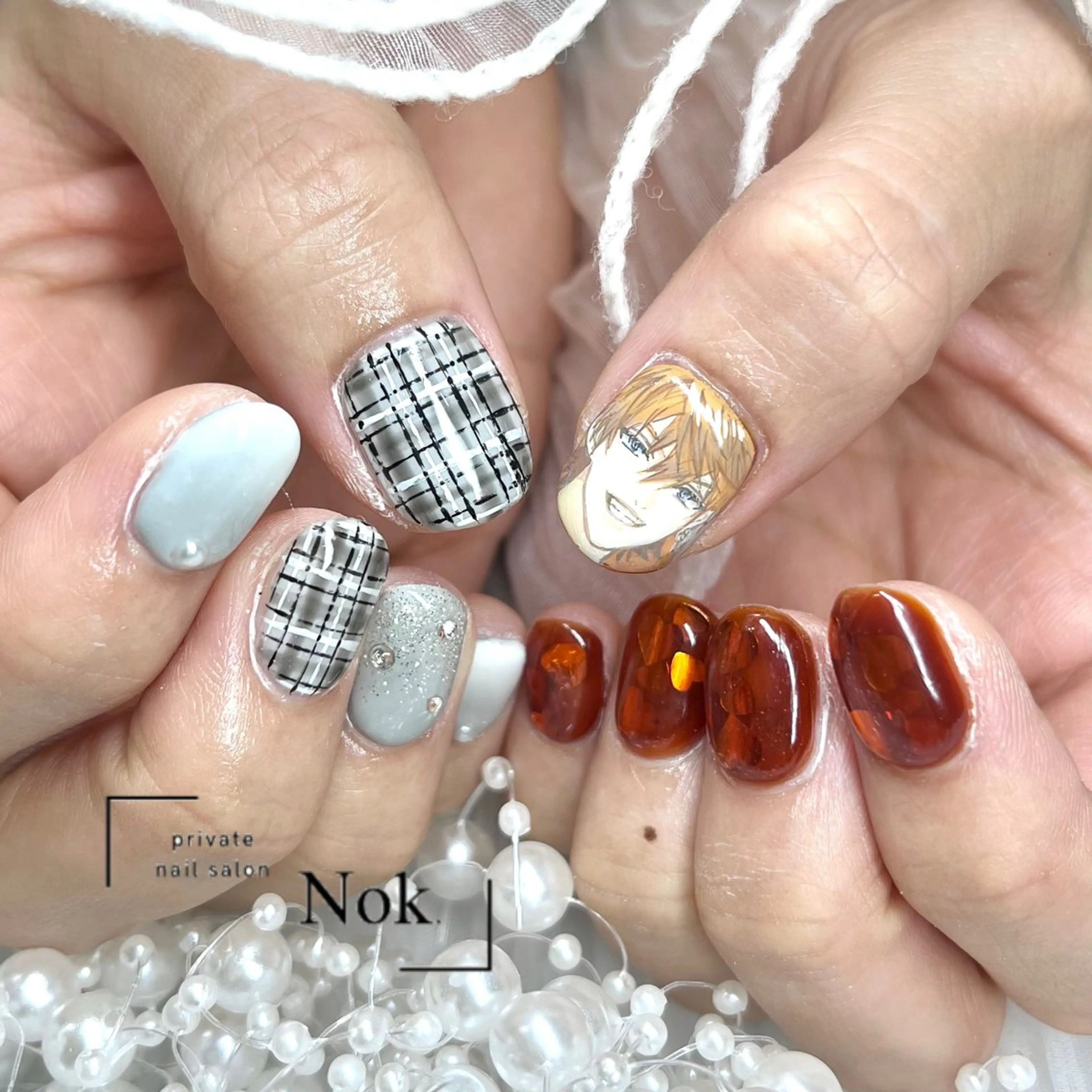 ネイル ハンドネイル 池袋痛ネイル Nok. 渡辺のネイルデザイン