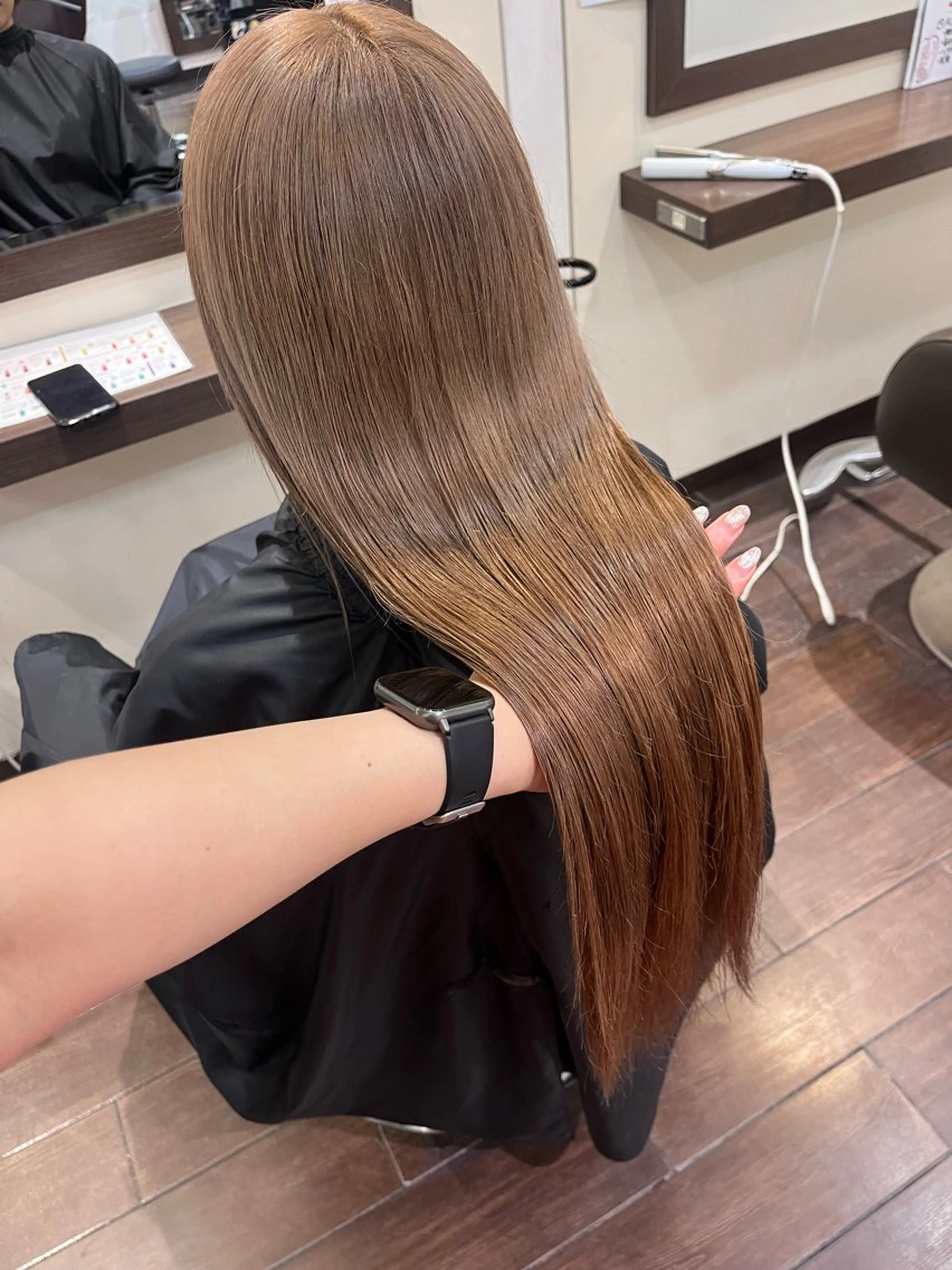 ロング ヘアカラー 酸性ストレート 🤍🎀honokaのヘアスタイル