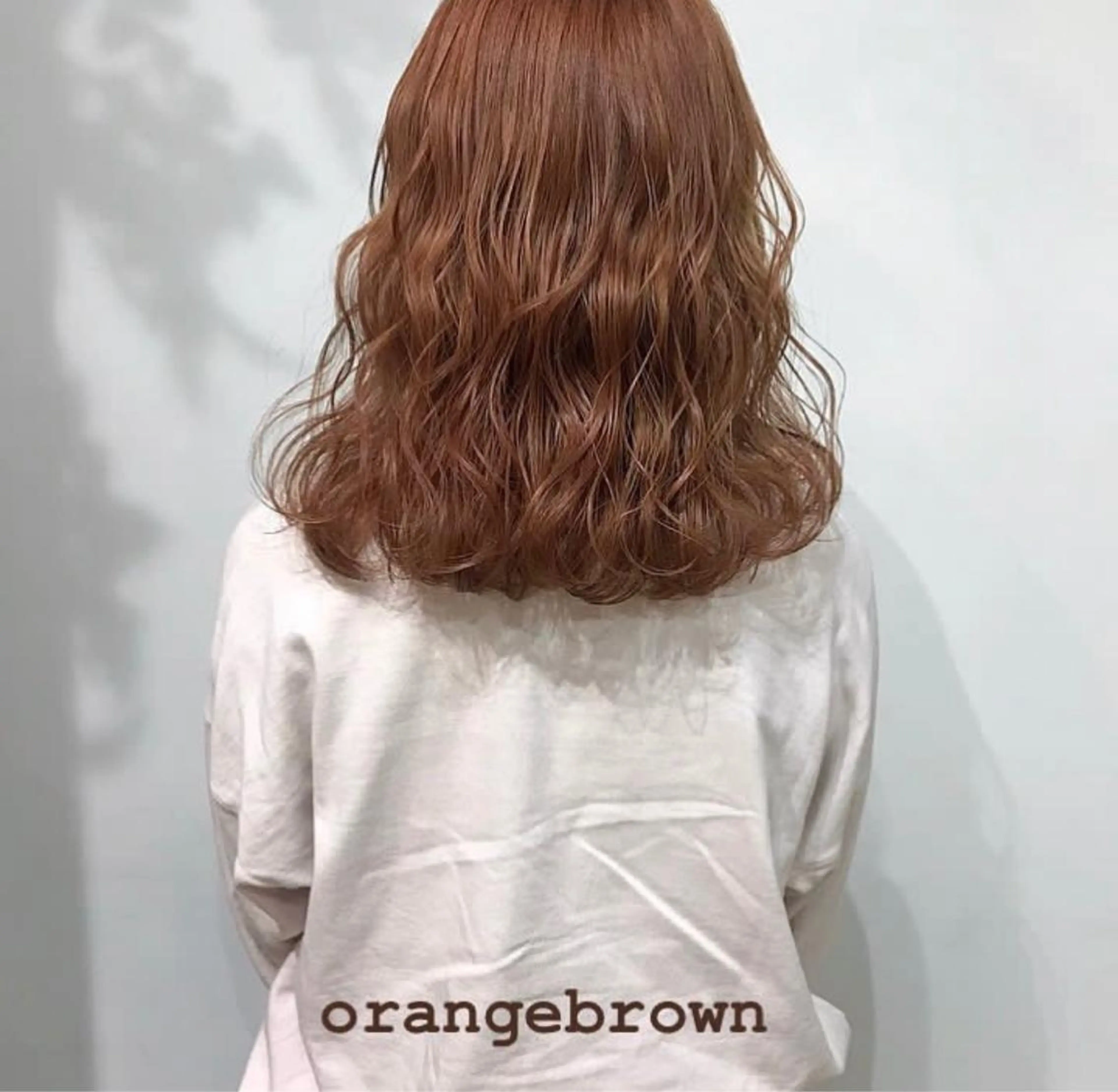カラー ブリーチ ブラウンカラー ダブルカラー ブリーチなしカラー オレンジ ヘアカラー トリートメント KAYLEE ayanoのヘアスタイル
