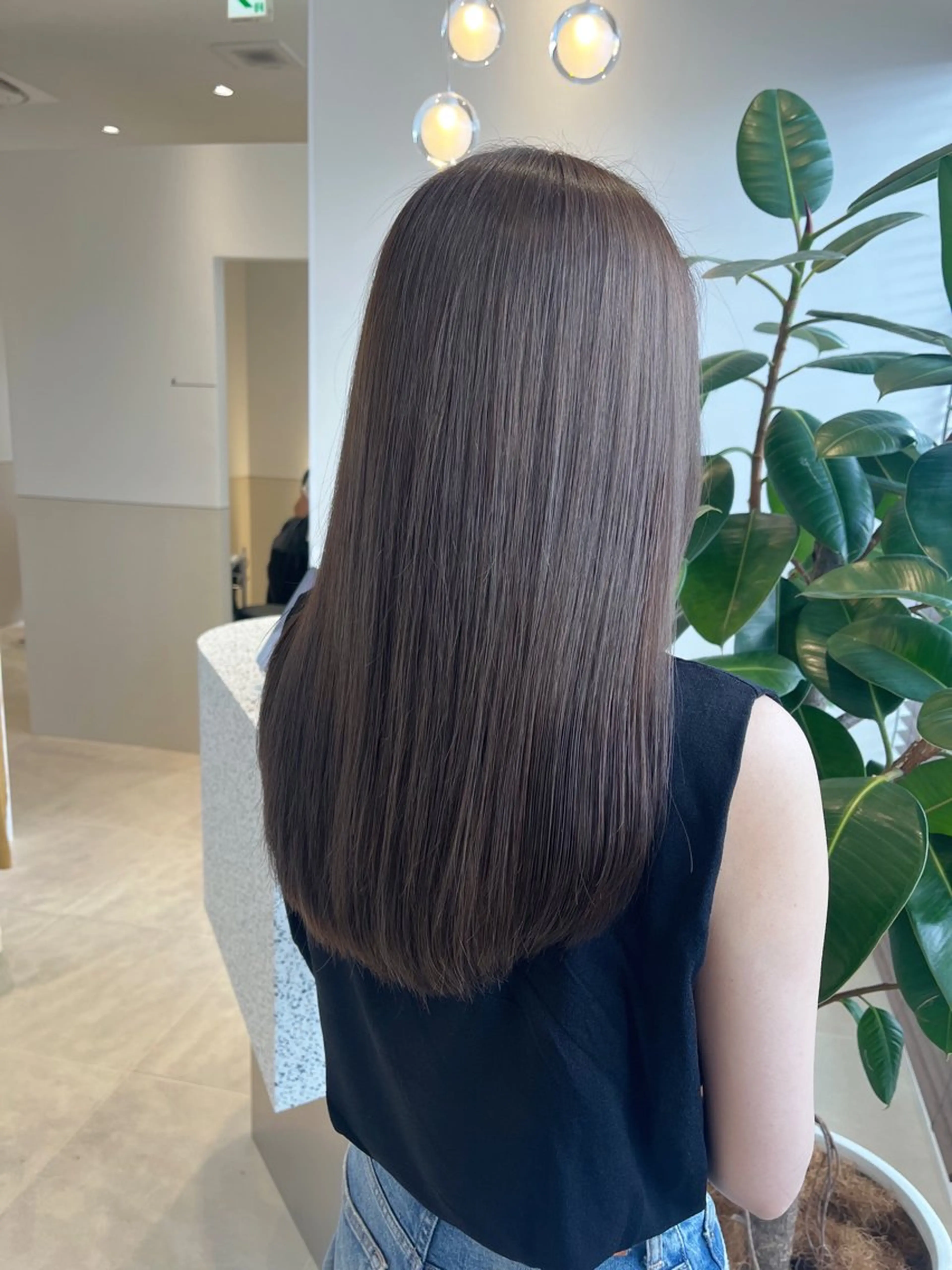 ロング カラー ヘアカラー トリートメント SALOWIN京都河原町suite店所属・うる艶カラー／ 髪質改善／arisaのヘアスタイル
