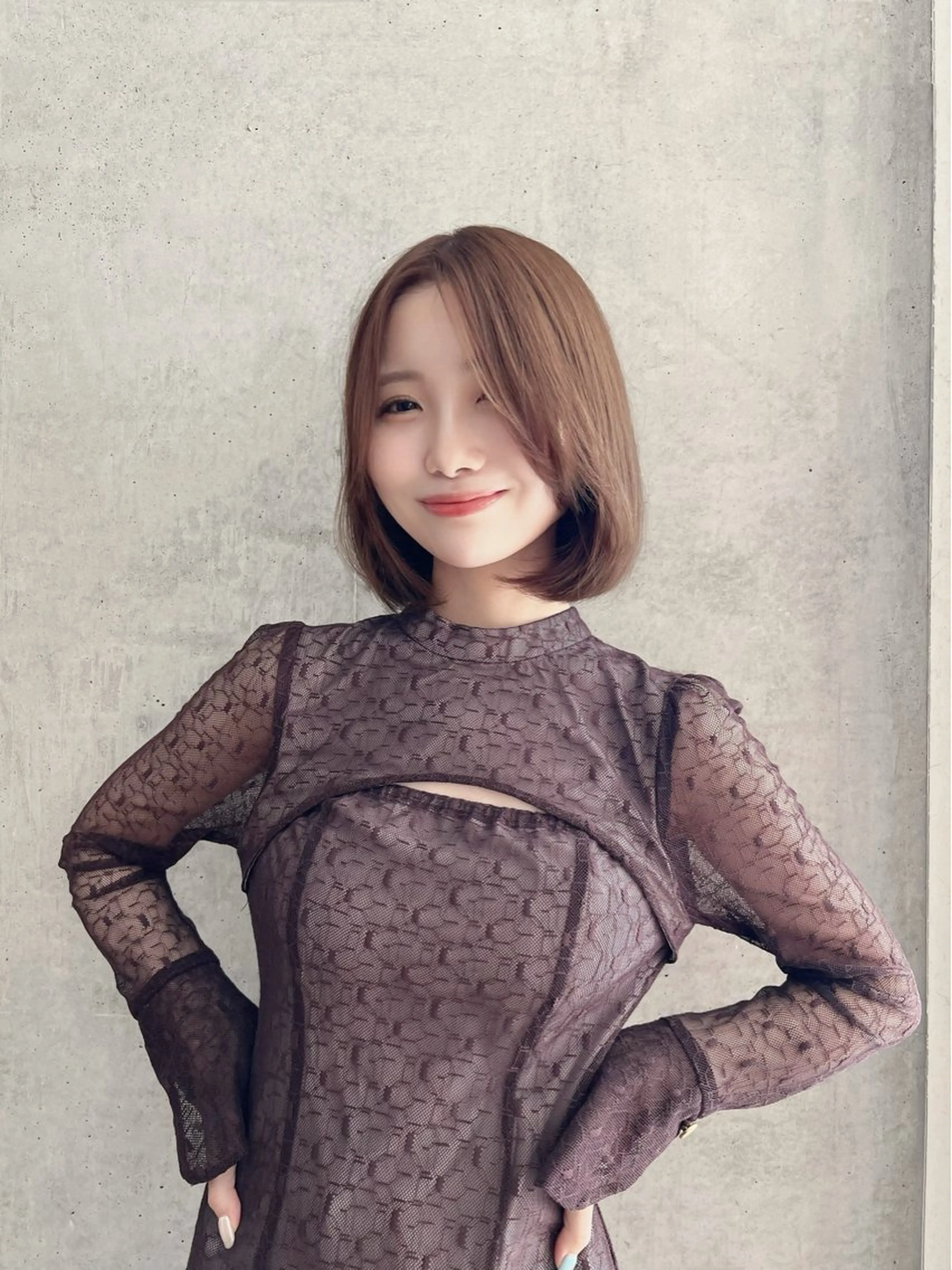 ショート Say.石川葵 ショートボブ前髪のヘアスタイル