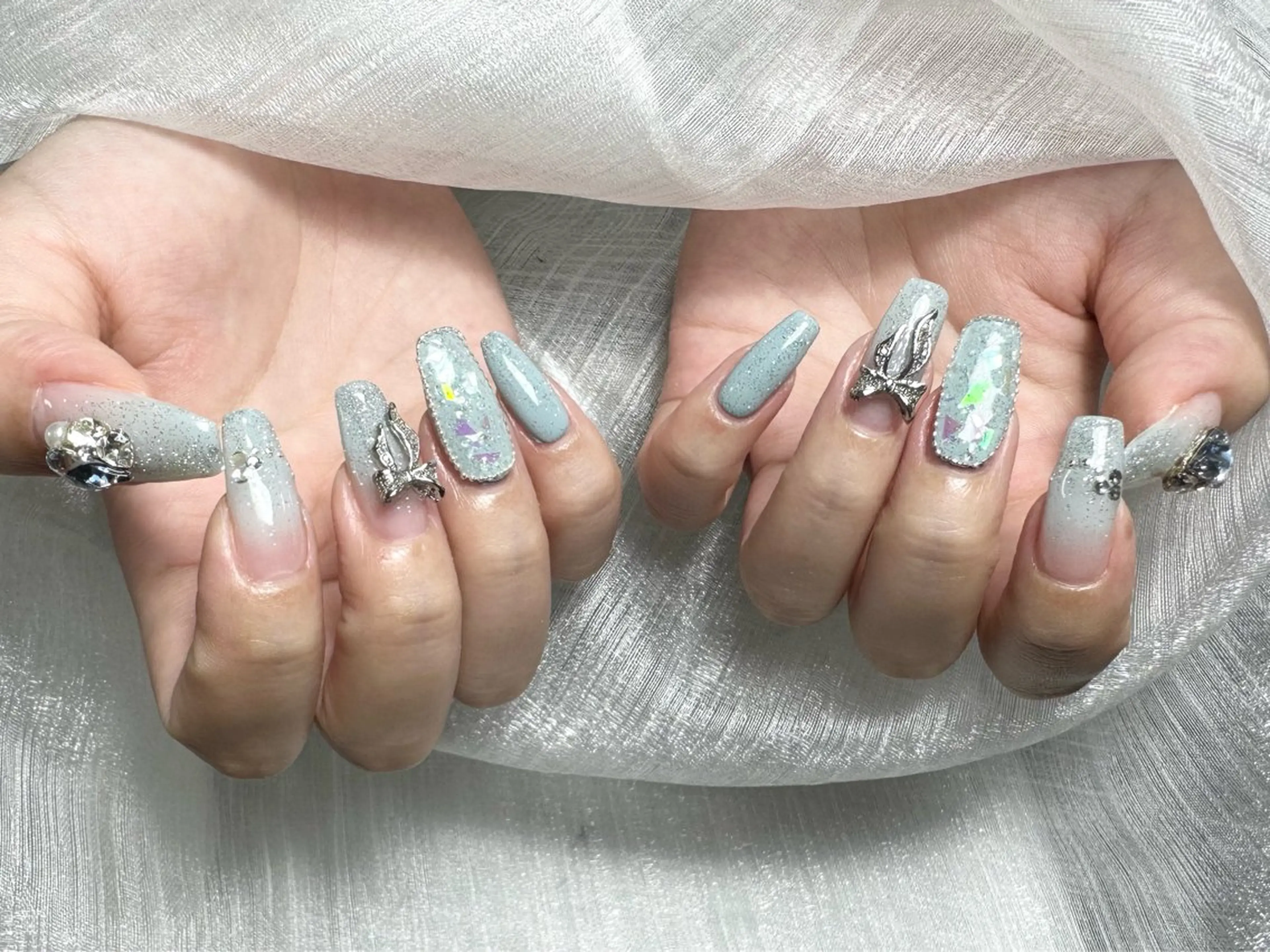 ネイル 長さ出し 持ち込み リ サのネイルデザイン