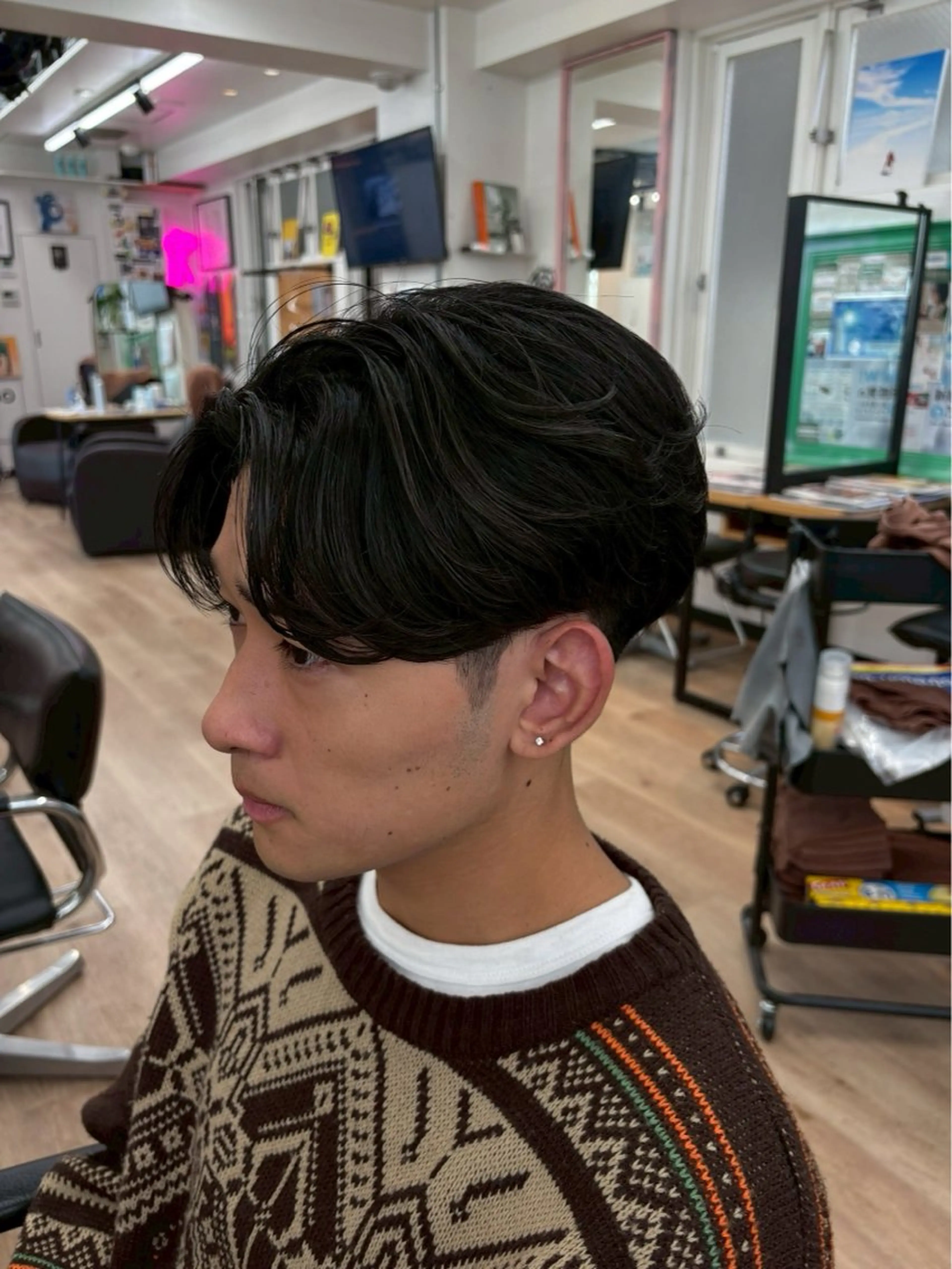 【🍀ミニモメンズ限定🍀】カット＋ニュアンスパーマ＋ダメージ補修トリートメントの写真