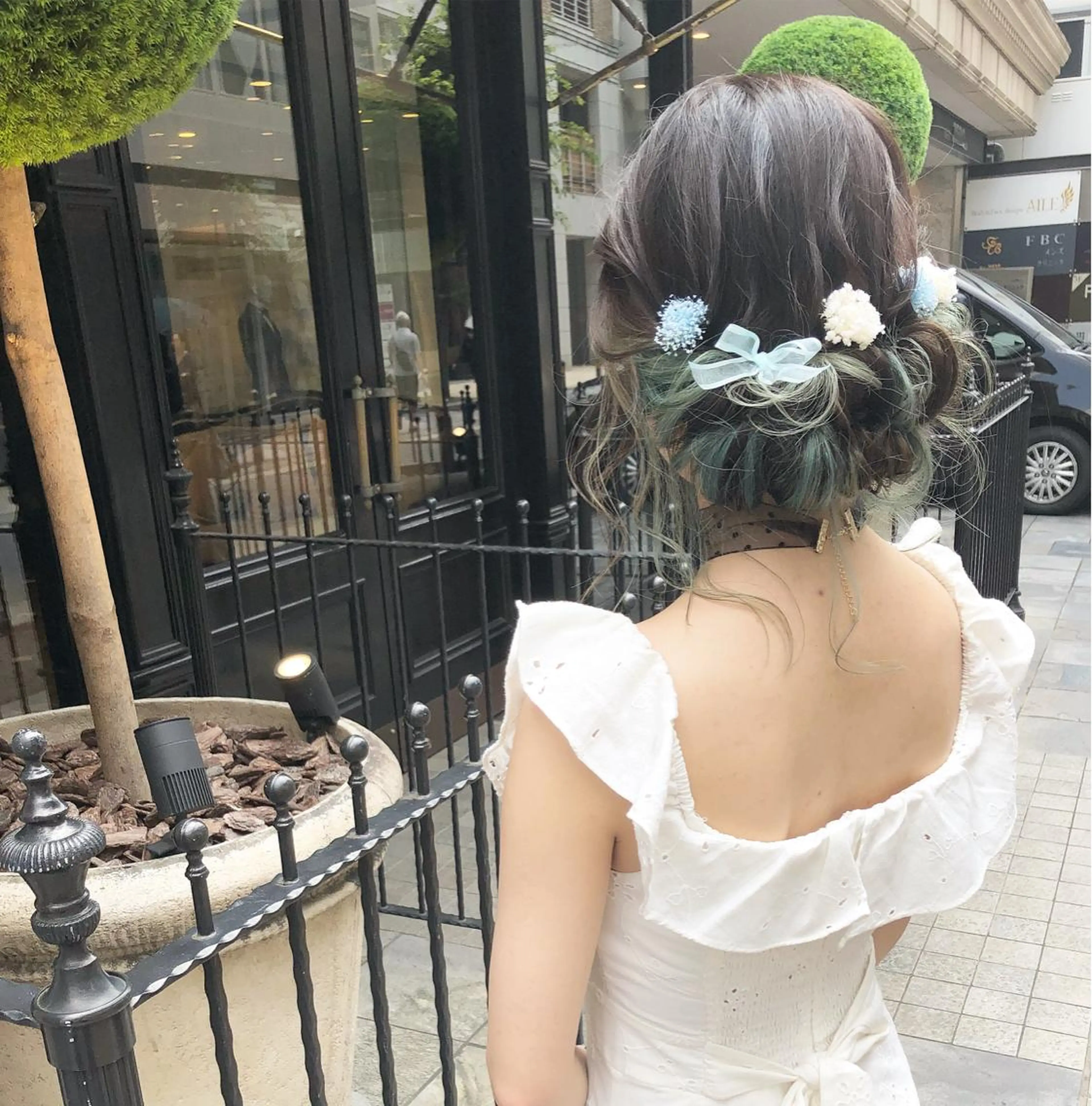 セミロング ヘアアレンジ autre所属・大久保 ひでなりのヘアスタイル