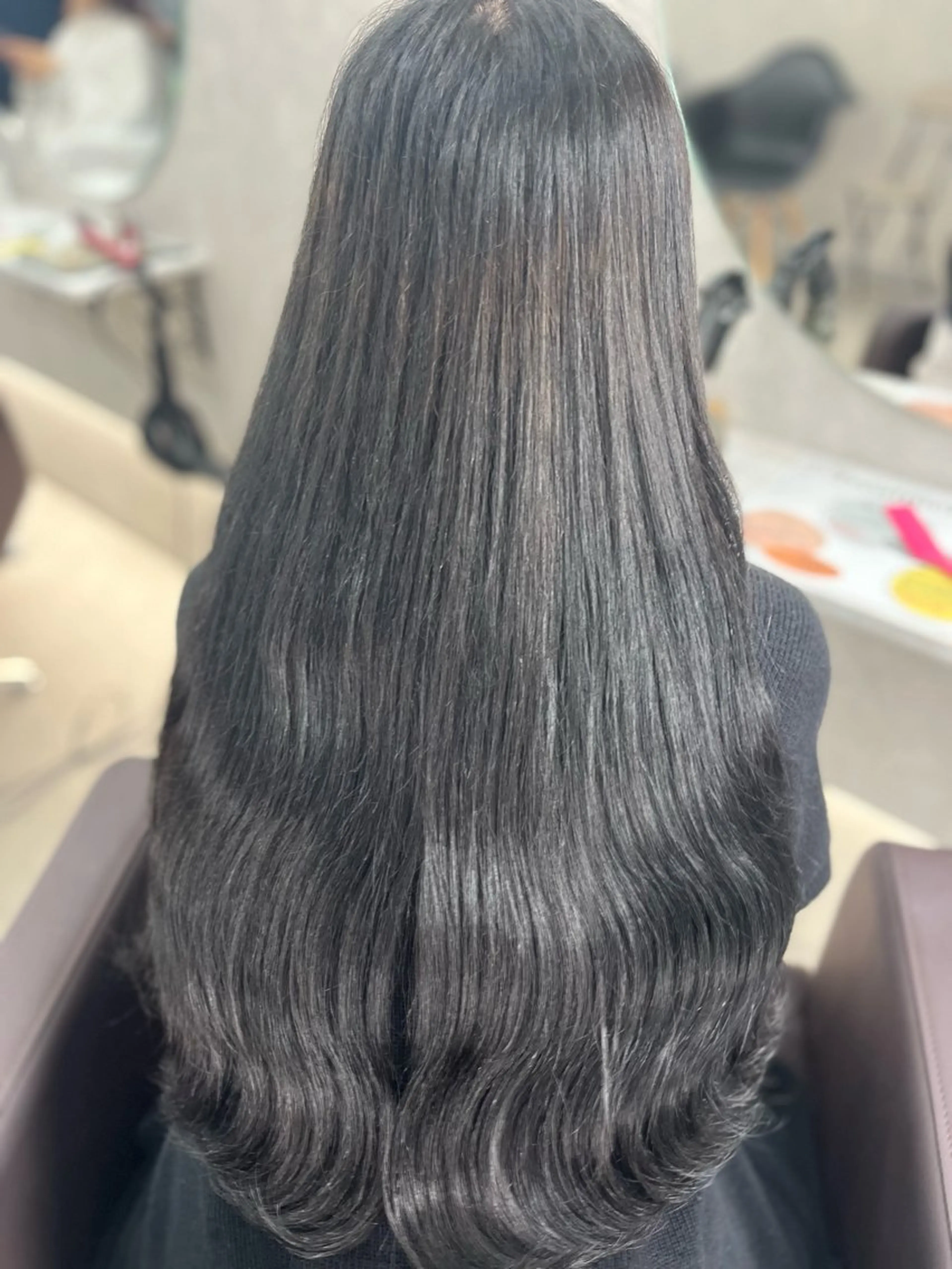 ロング カラー ヘアカラー トリートメント ヘッドスパ 💖 ぴんくぼぶの人 💖西田ゆうなのヘアスタイル