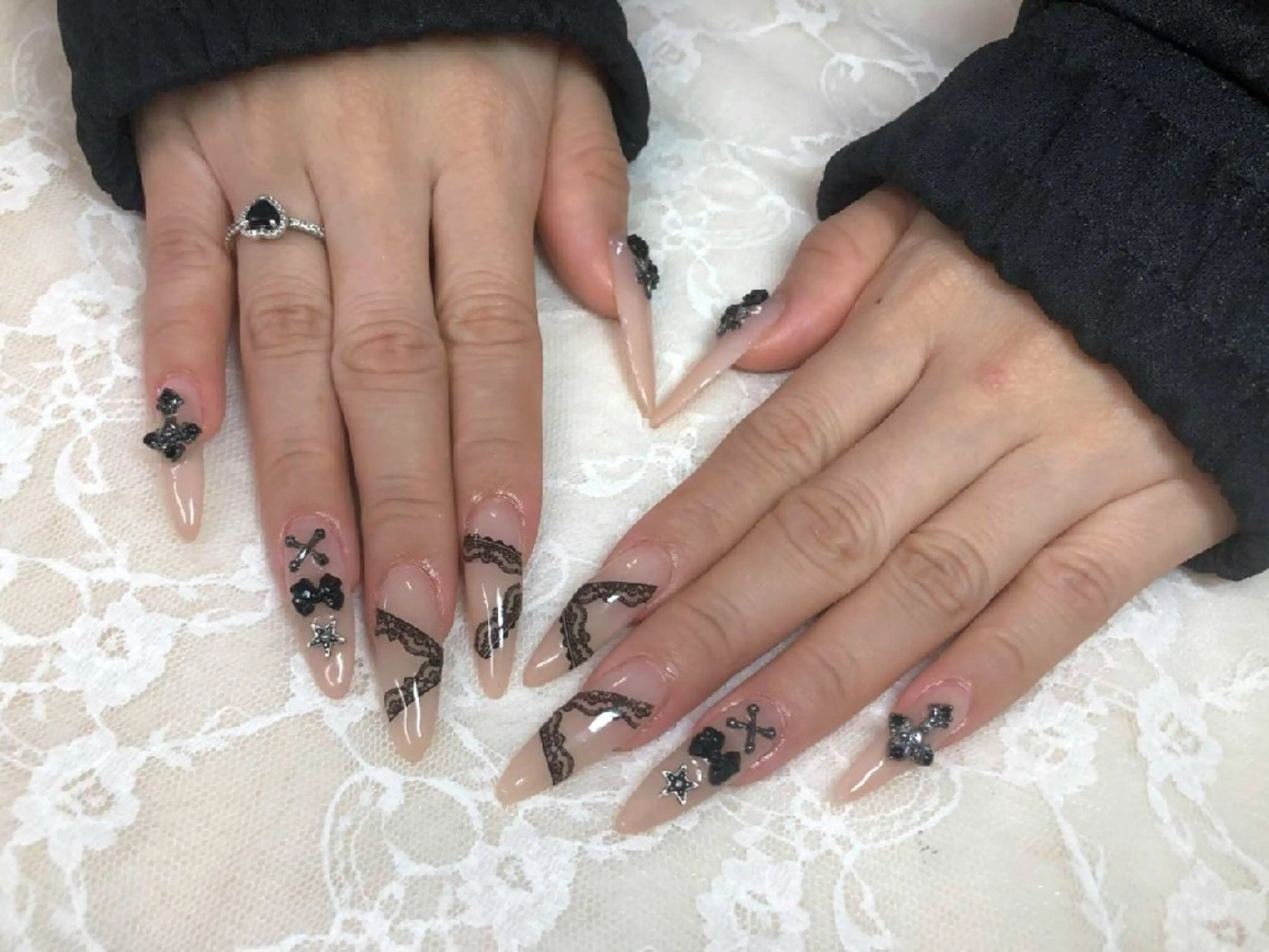 長さ出し10本➕10本アート🎨の写真