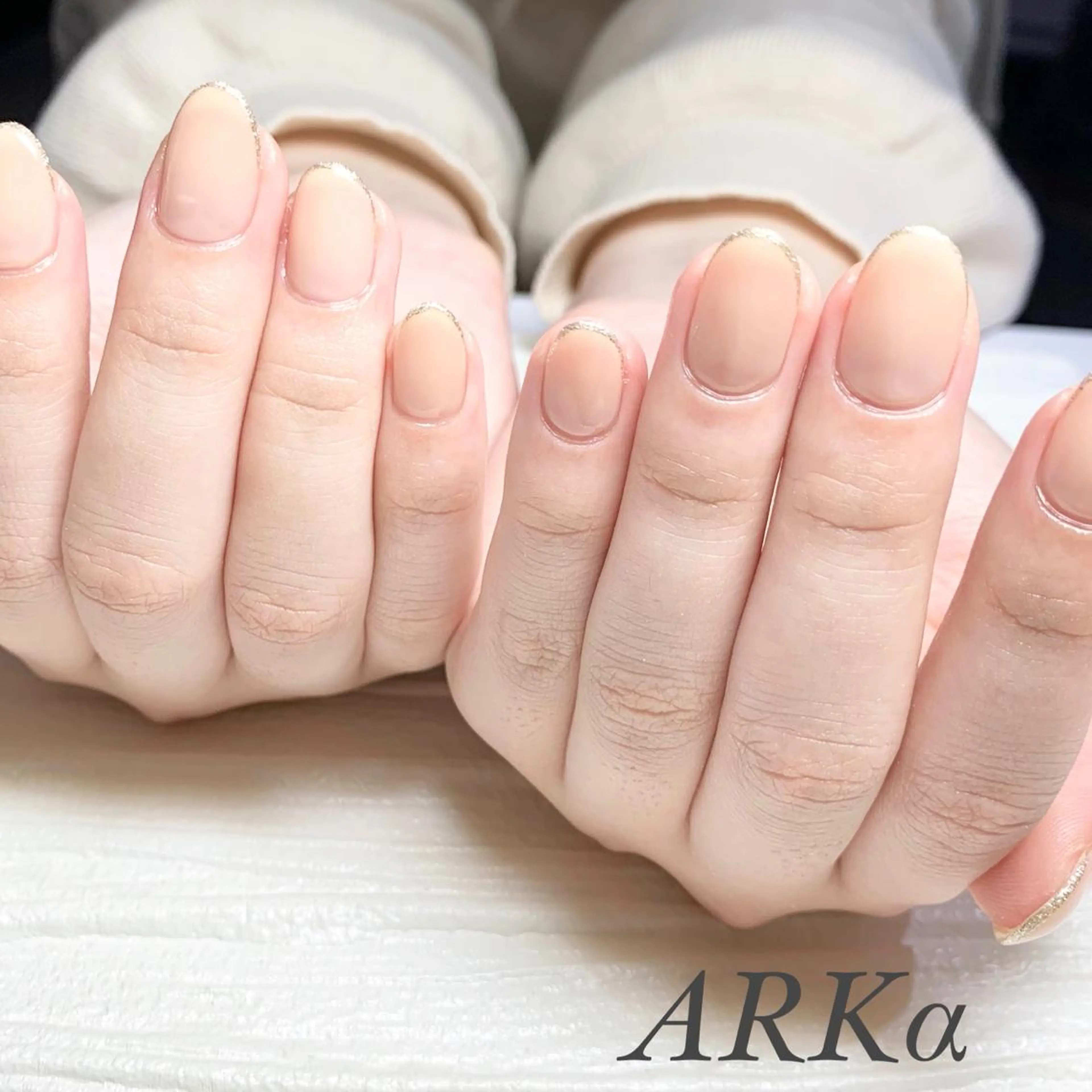 ネイル ラメ(グリッター) ハンドネイル Nailsalon ARKαのネイルデザイン