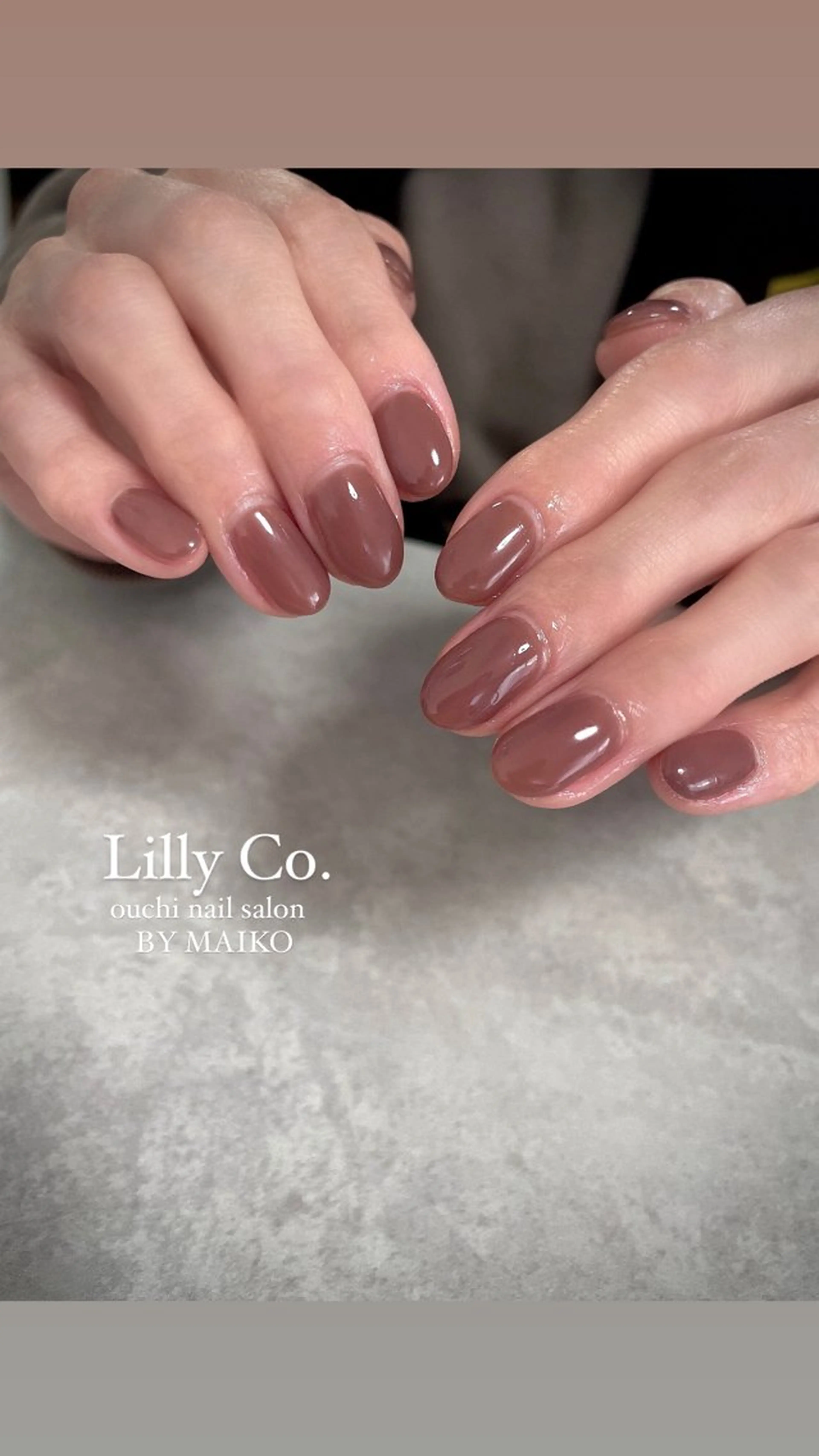 ネイル ワンカラーネイル ハンドネイル ハンドケア Lilly Co.のネイルデザイン