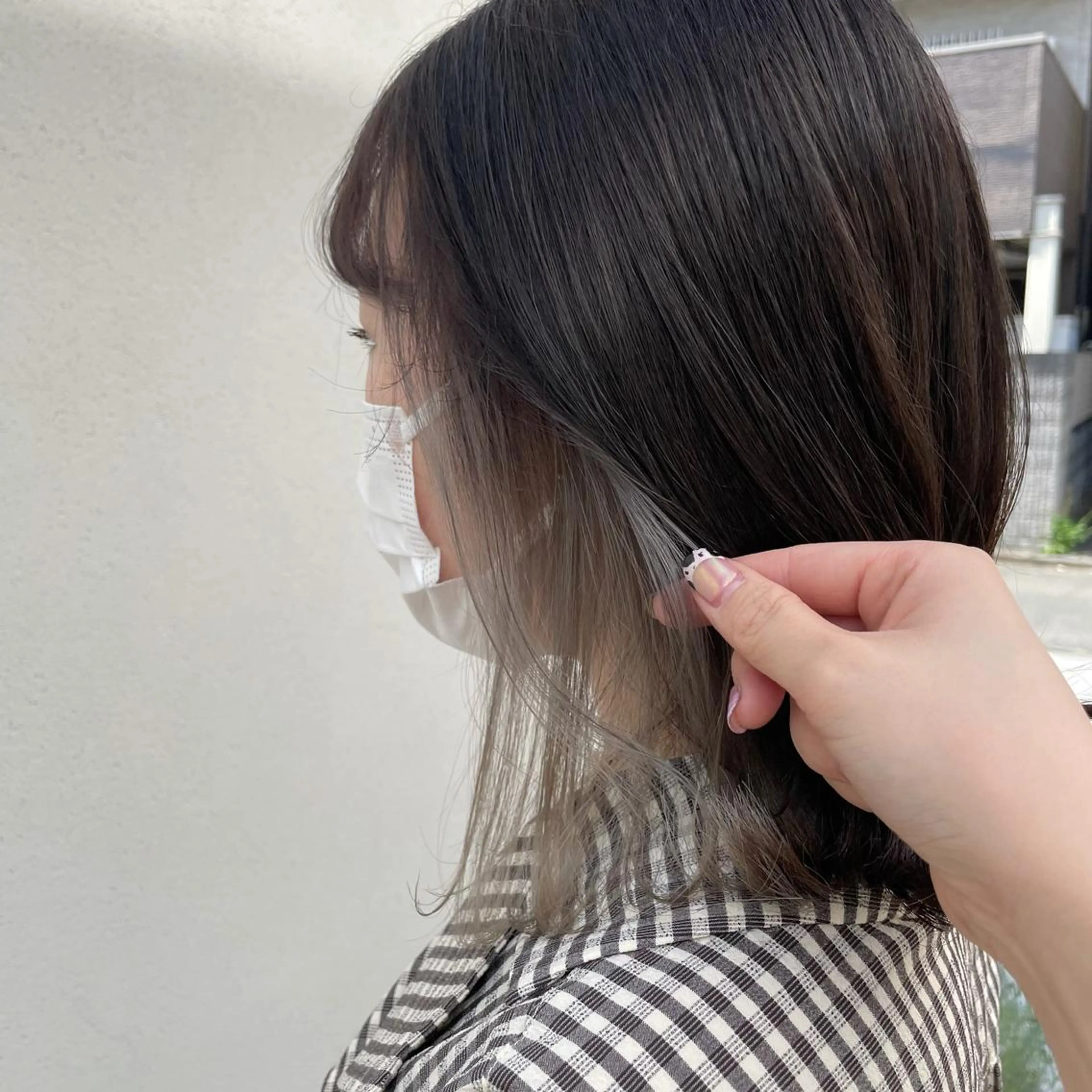 ミディアム 中山 まどかのヘアスタイル