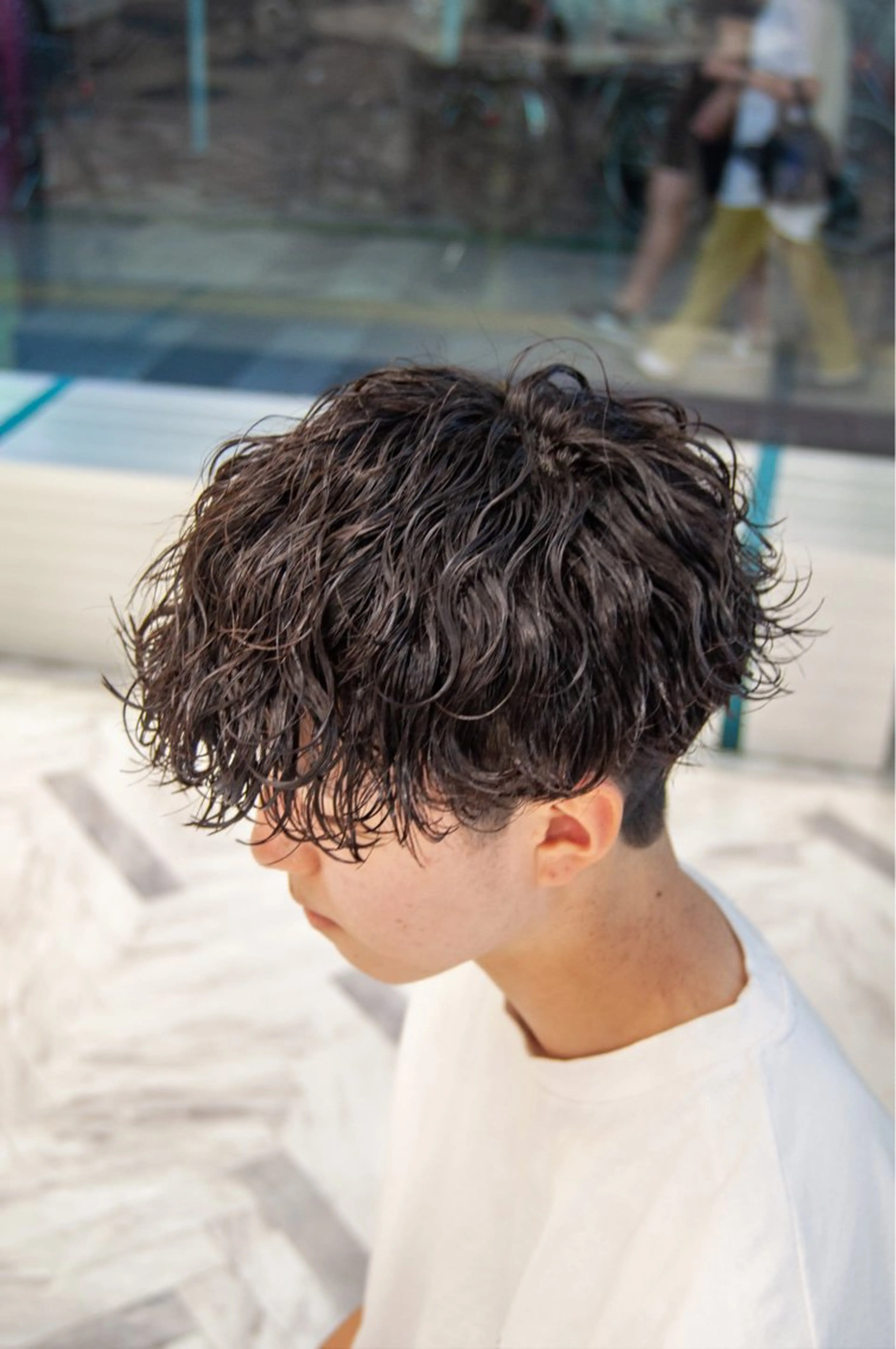 メンズ メンズパーマ 学生（メンズ向け） 波巻きパーマ カット パーマ シャドウパーマ/ スパイキーショートのヘアスタイル