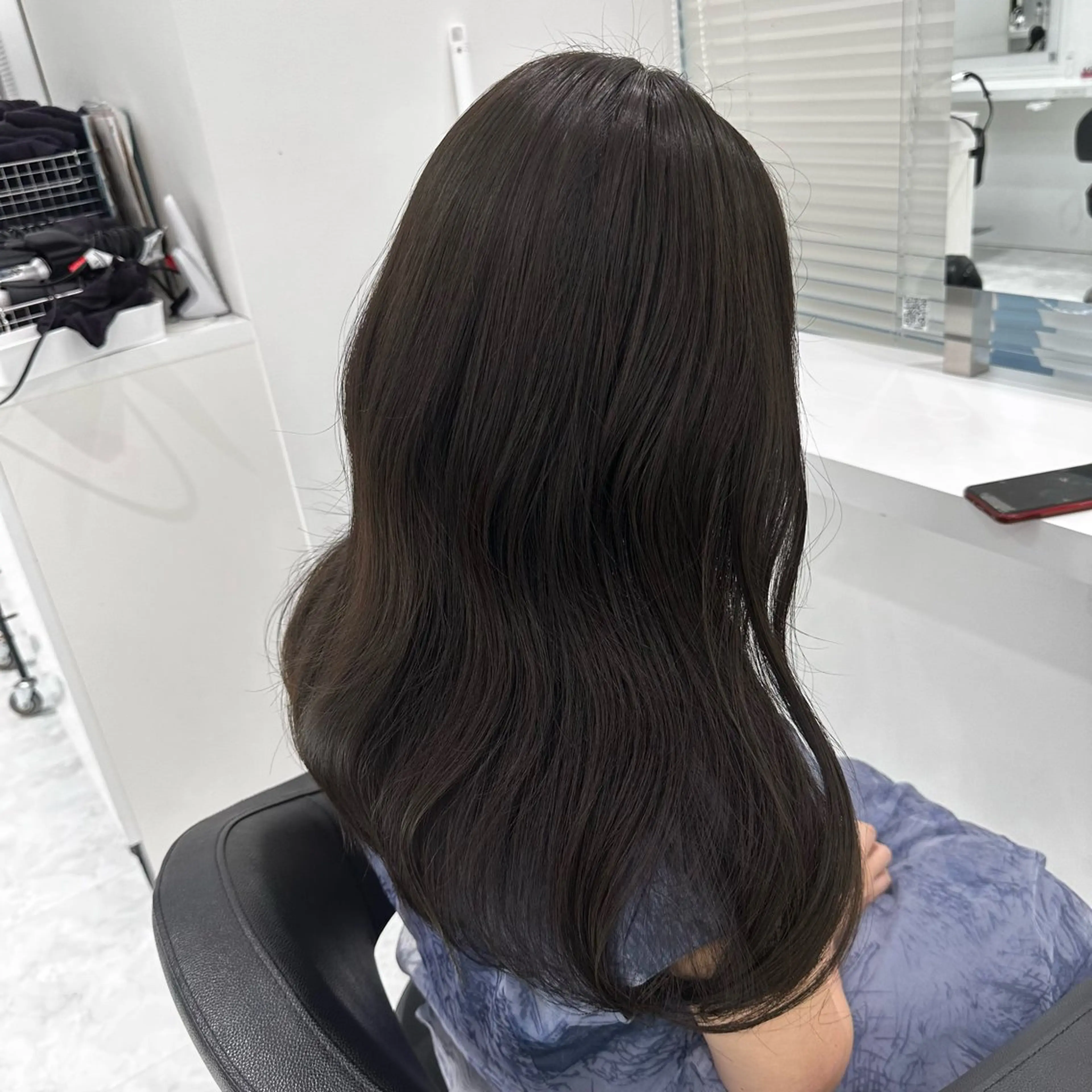 セミロング カラー カット ヘアカラー トリートメント ヘッドスパ ヘアセット ♡上品韓国髪♡ブラ ウン/SAYATOのヘアスタイル