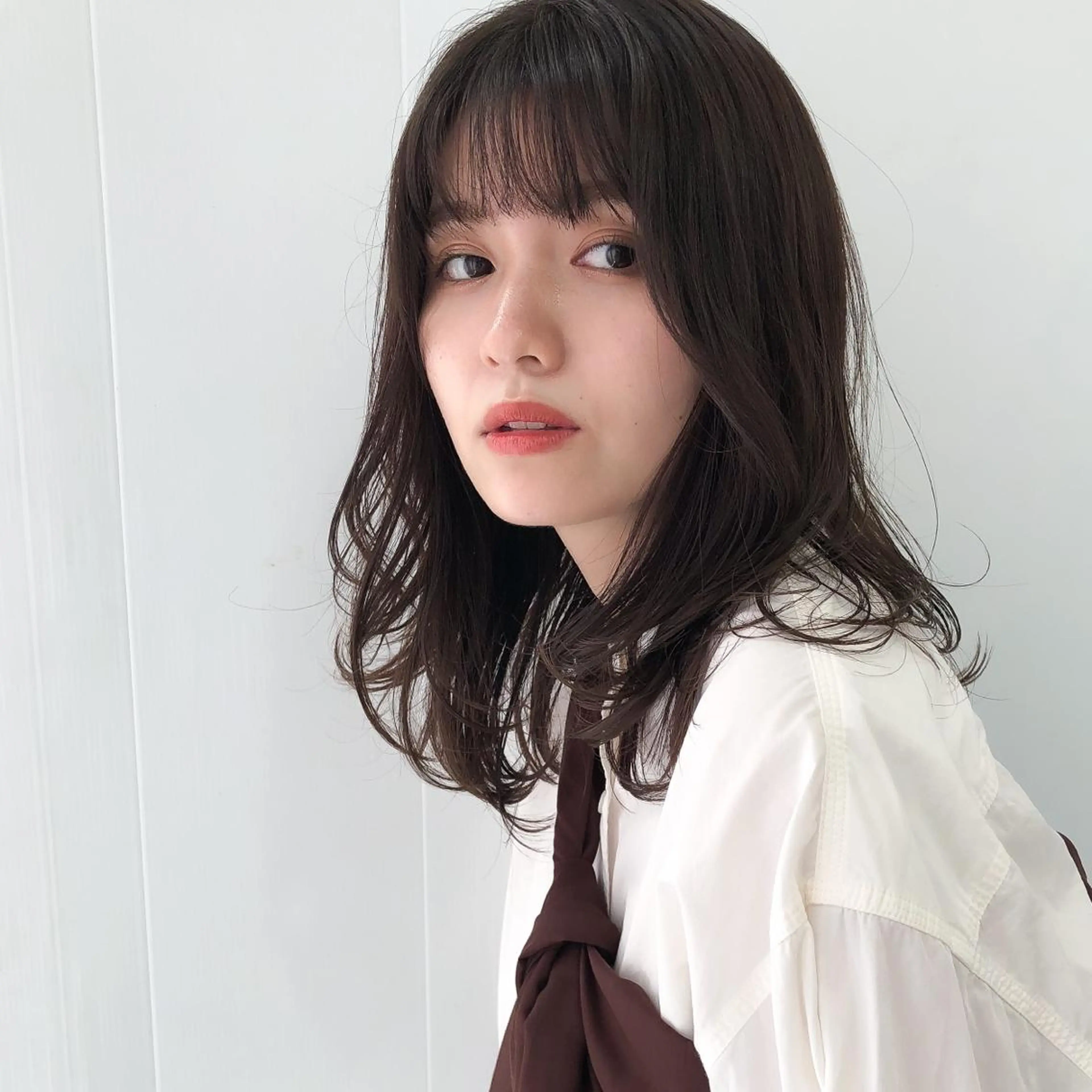 セミロング カラー カット ヘアカラー 韓国ヘア×髪質改善 /yoshikaのヘアスタイル