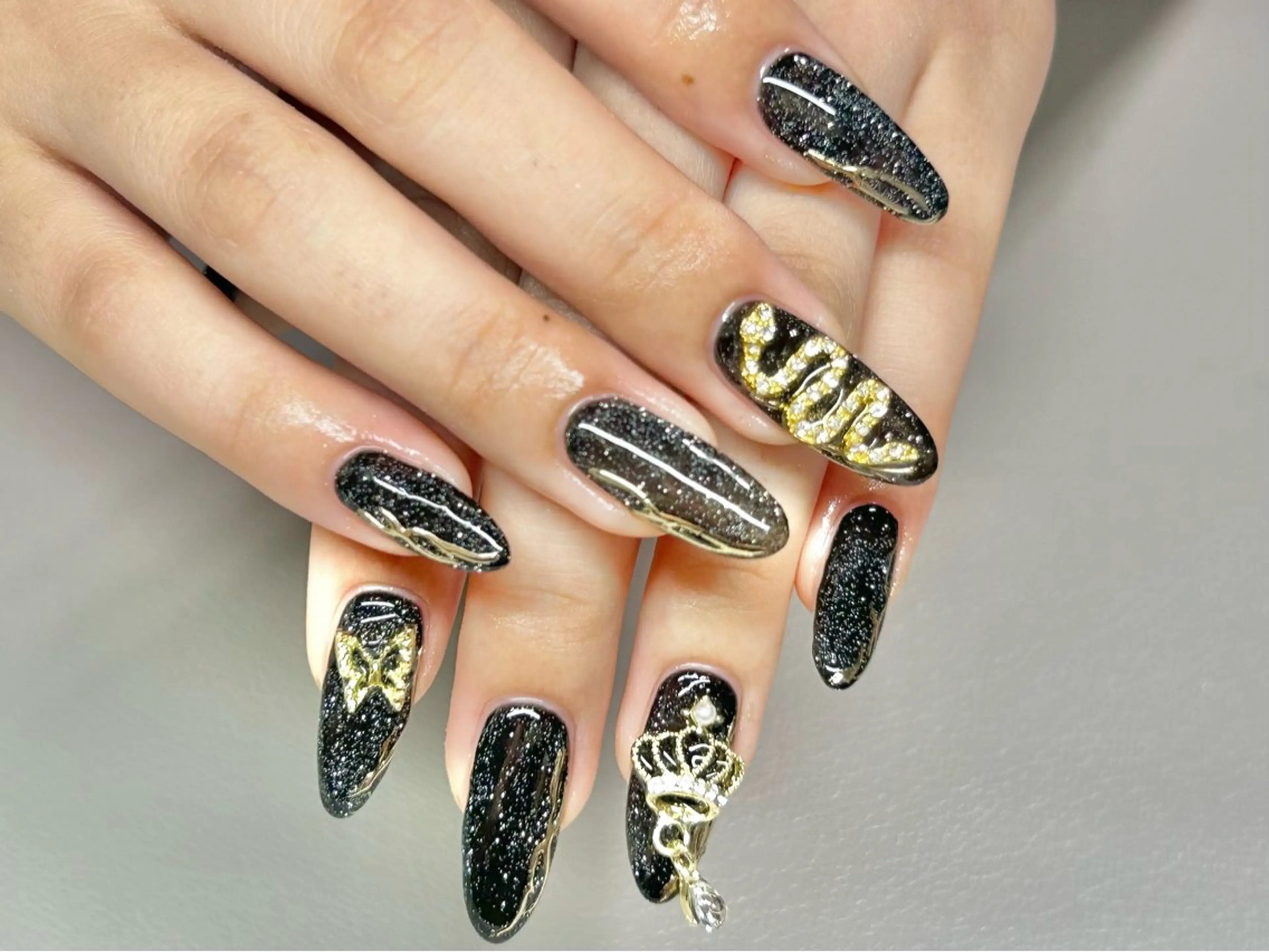 ネイル フラッシュネイル ミラーネイル RaiK NaiL ライクネイルのネイルデザイン
