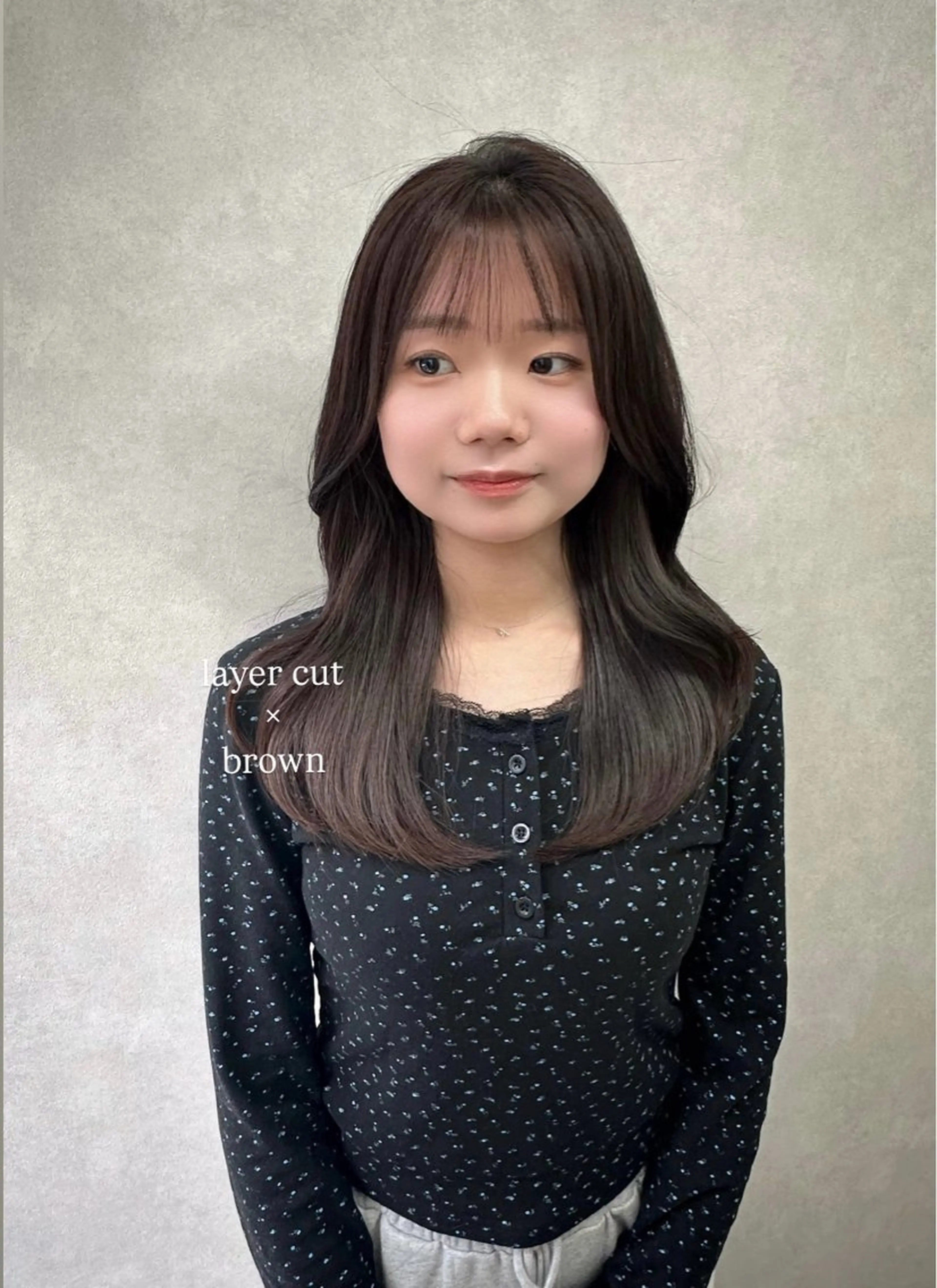 セミロング くびれヘア レイヤーカット カット ヘアカラー トリートメント 🇰🇷韓国ｽﾀｲﾙ ﾚｲﾔｰ/ayanaのヘアスタイル