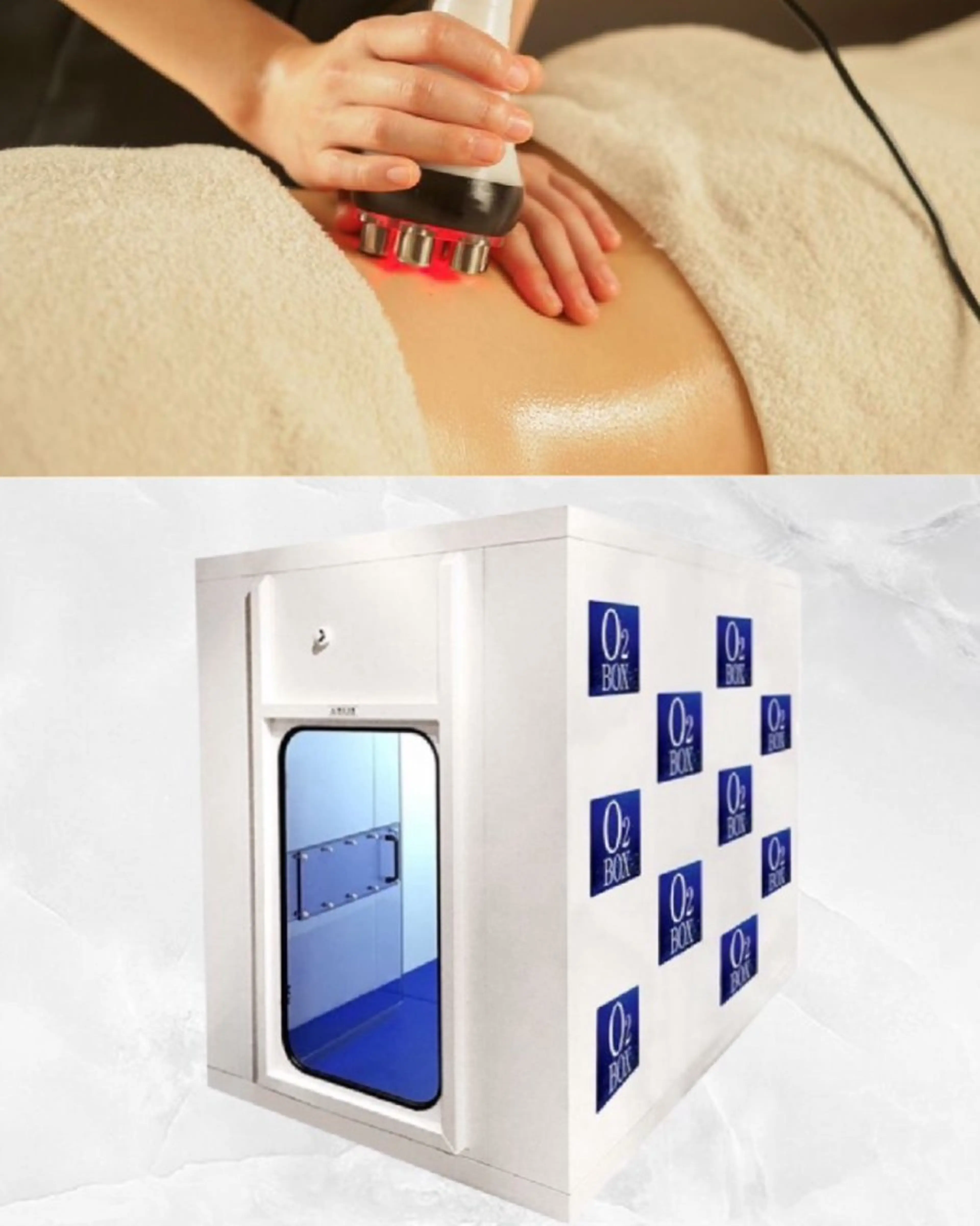 ラジオ波痩身✖今話題の酸素ボックス💫即効痩せしたい方必見です✨️全身どこでも選べます☺の写真