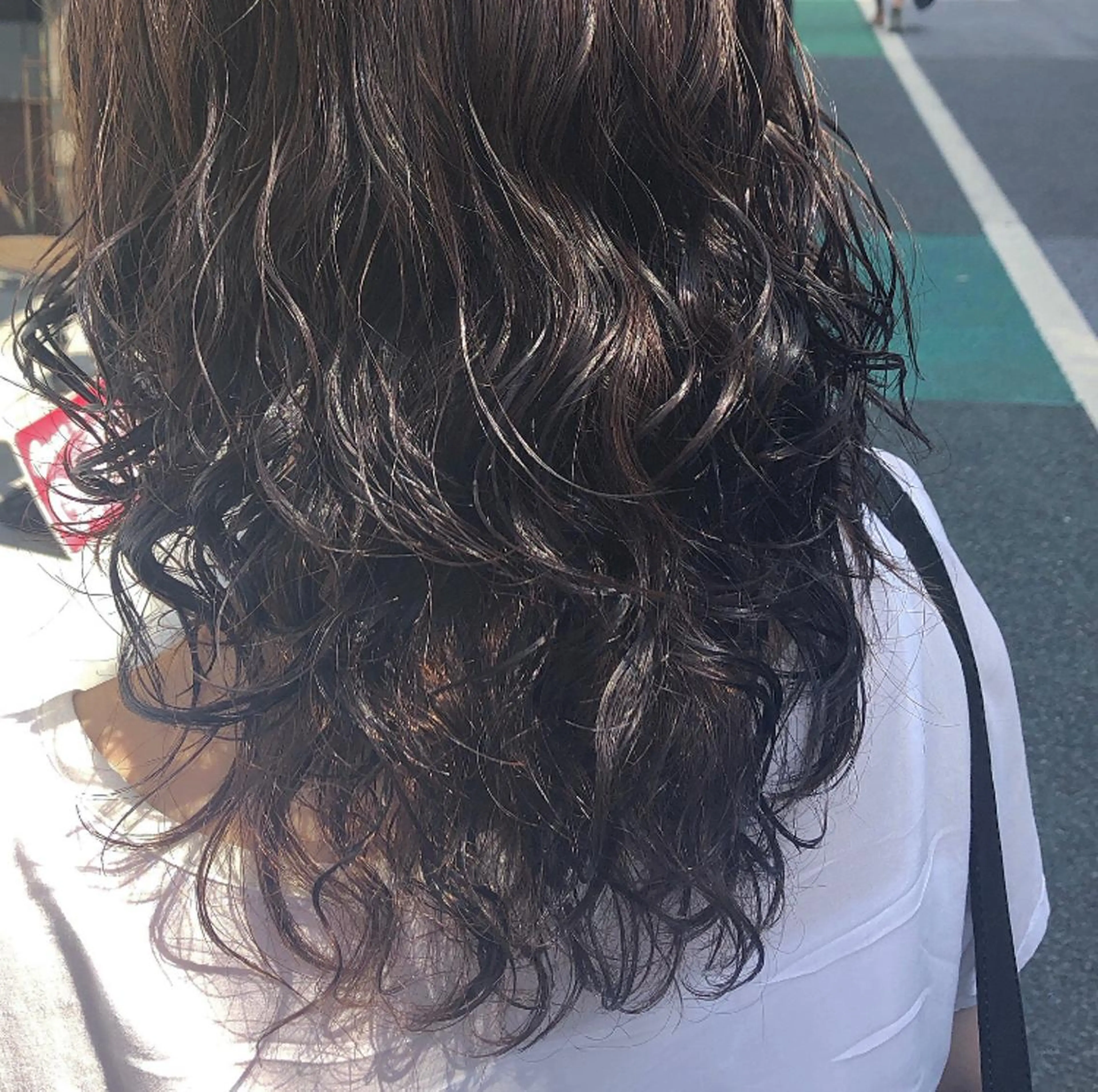 セミロング セミロングパーマ レイヤー/ハイトーン 🧸SENAのヘアスタイル